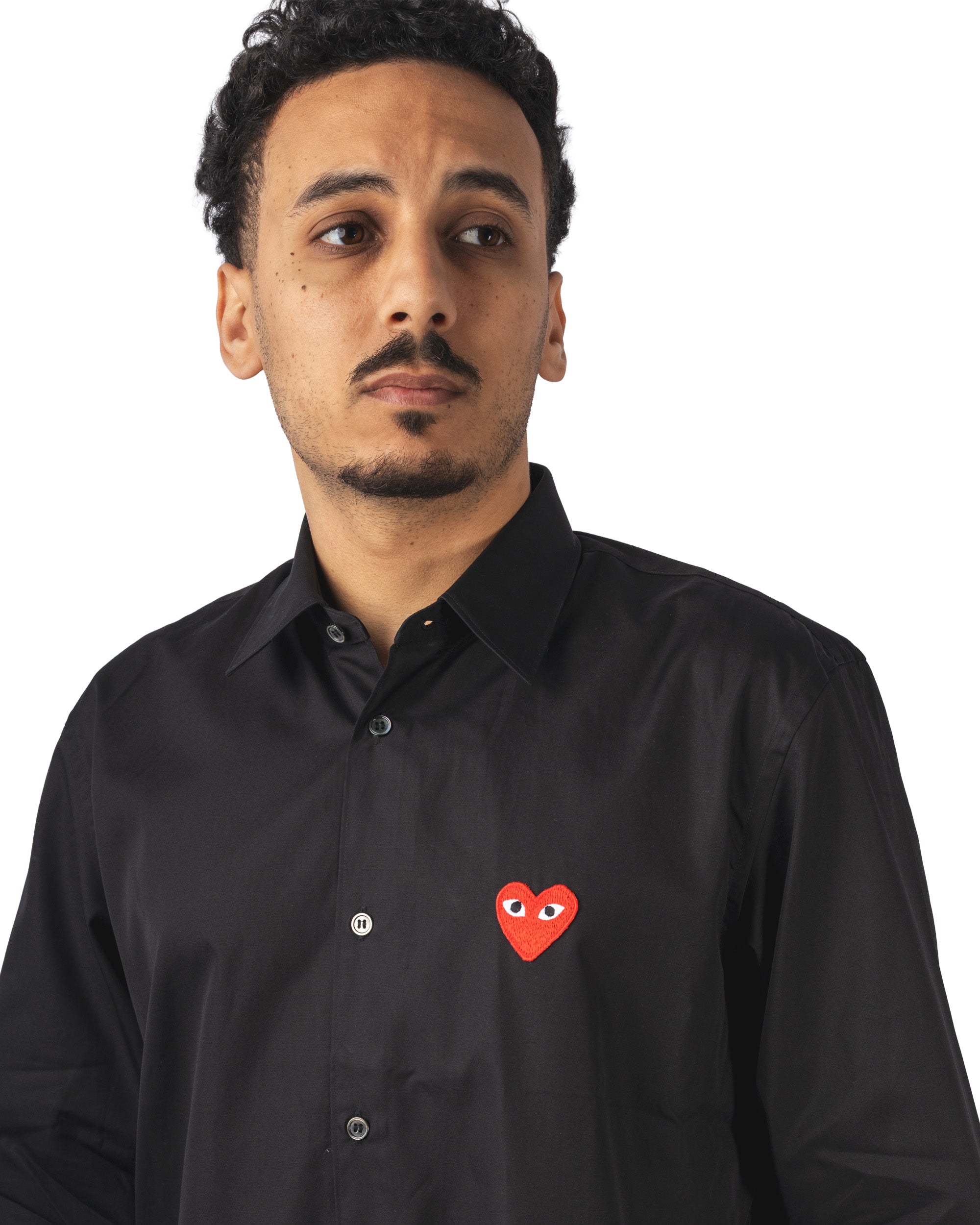 Shirt Red Emblem Woven