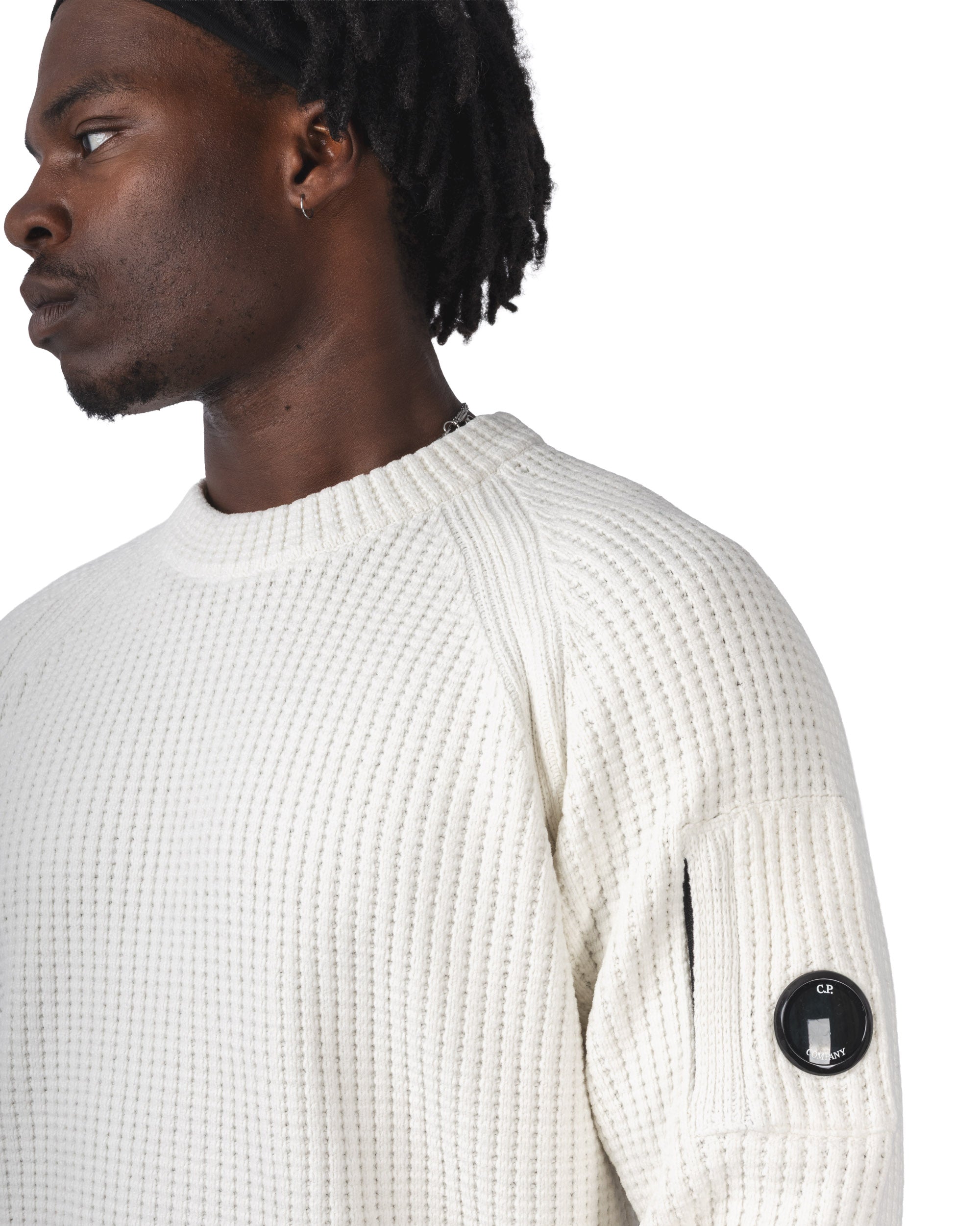 Knitwear Crewneck In Chenille Cotton