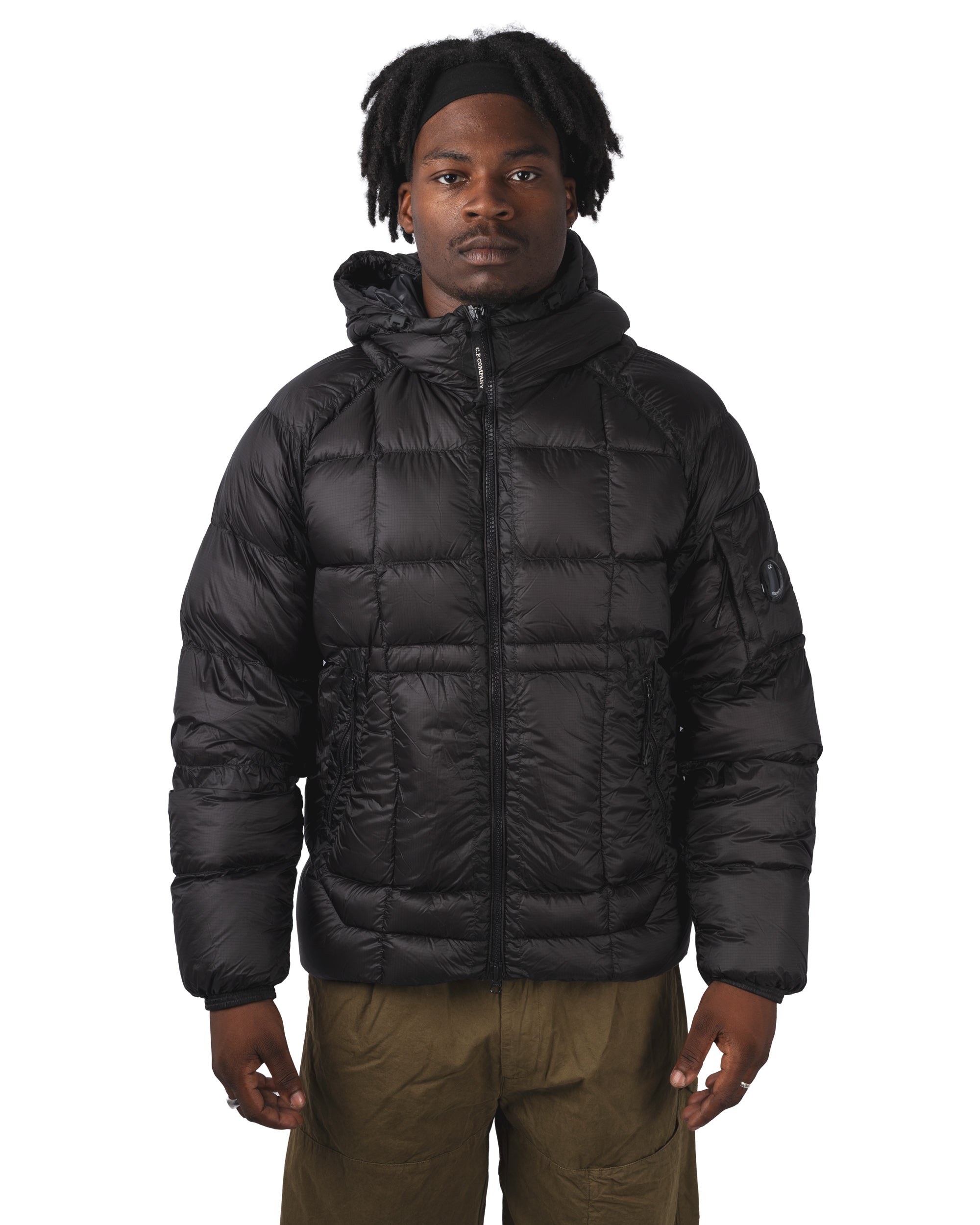 C.P. Company DD シェル ジャケット XL C.P. Company D.D Shell Hooded Quilted Jacket | Black | FARFETCH