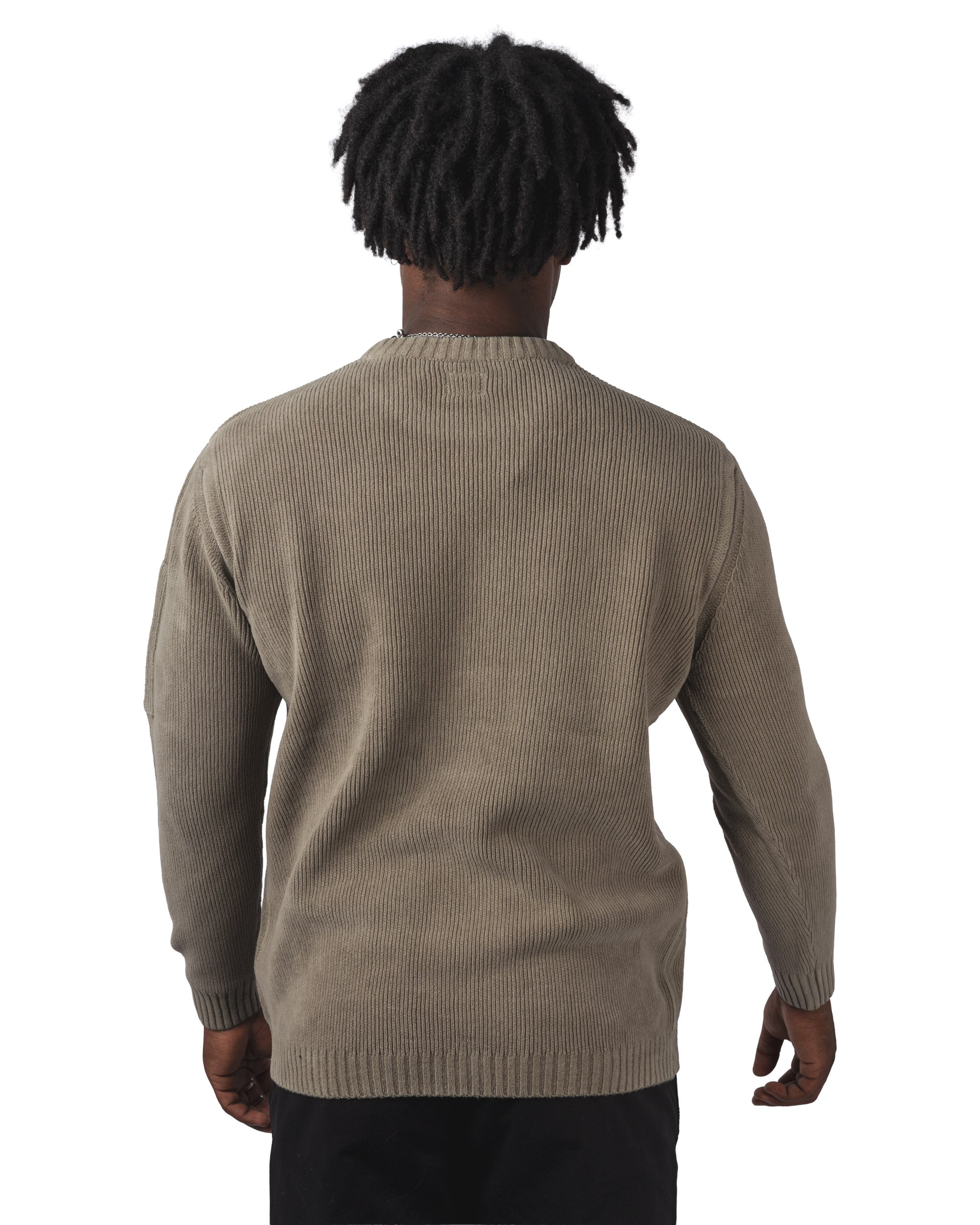 Knitwear Crewneck In Chenille Cotton