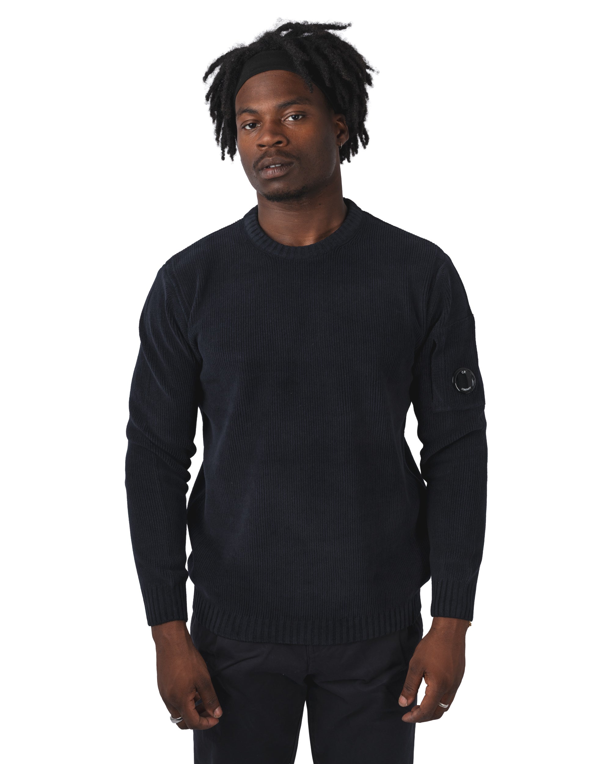 Knitwear Crewneck In Chenille Cotton