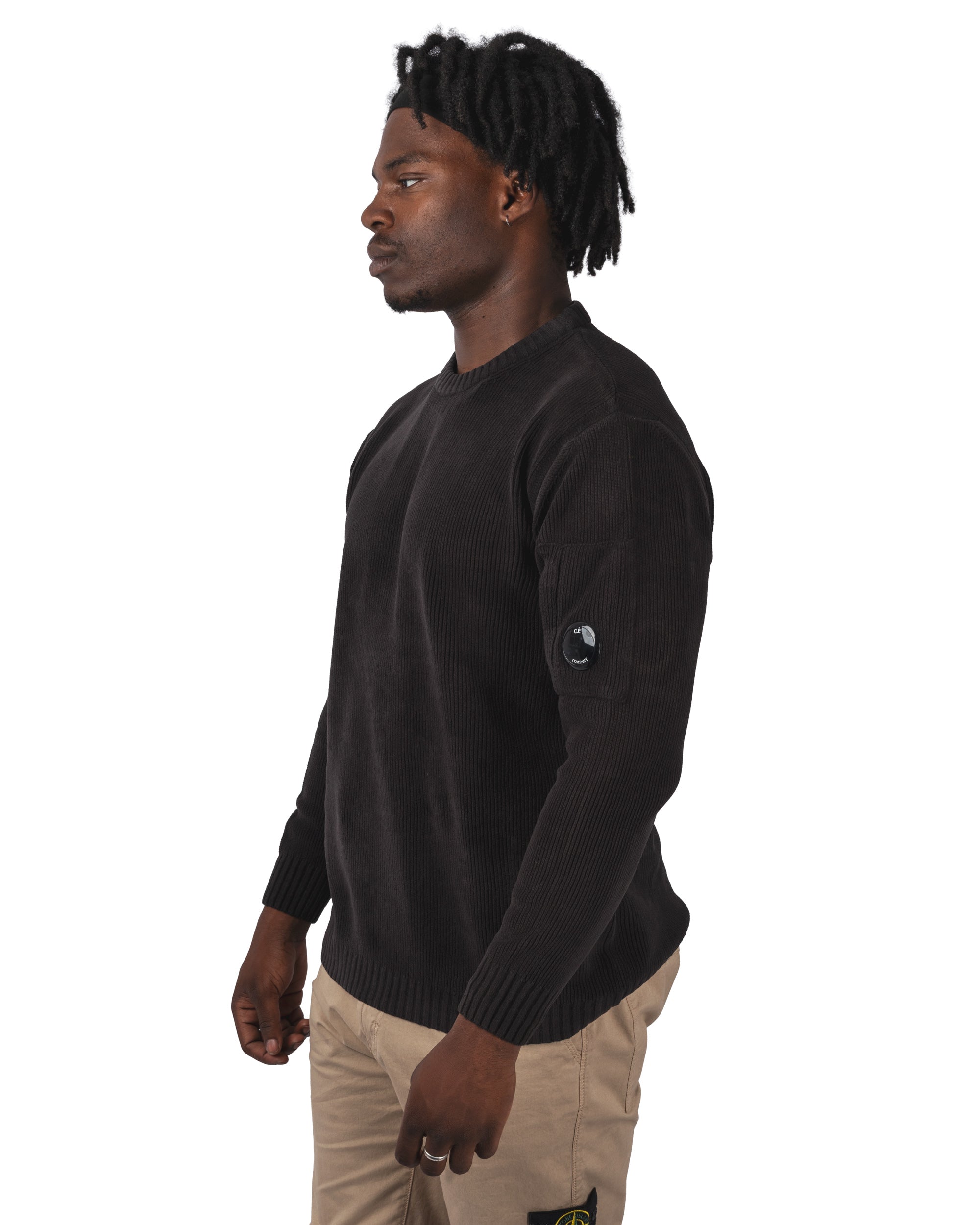 Knitwear Crewneck In Chenille Cotton