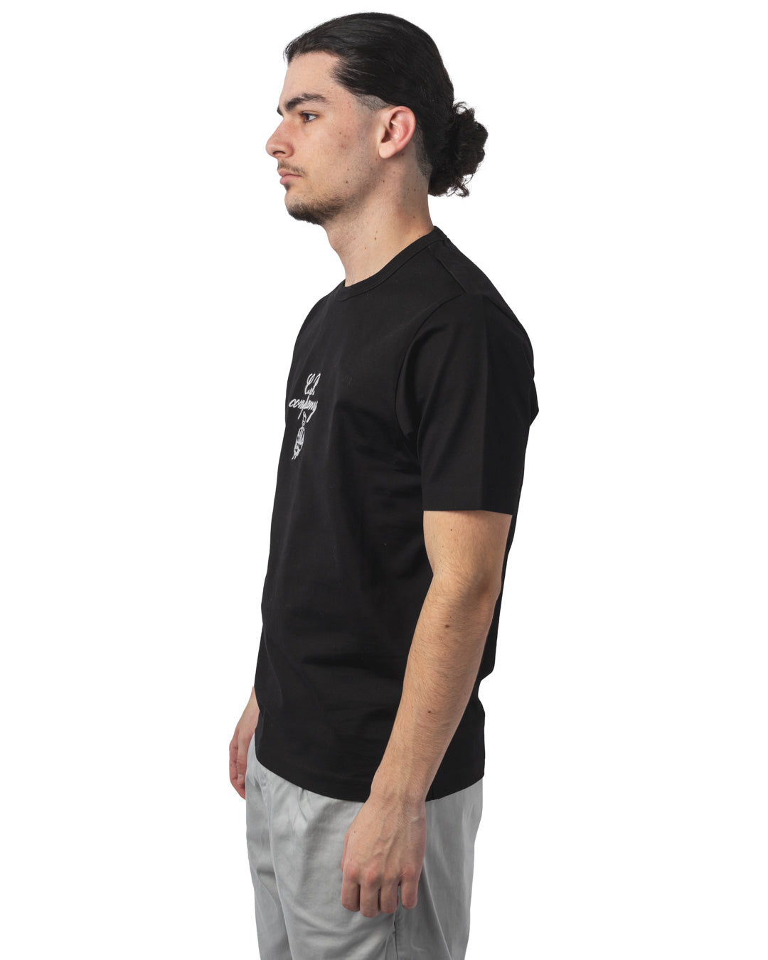 30/2 MERCERIZED JERSEY TWISTED EMBROIDERY T-SHIRT