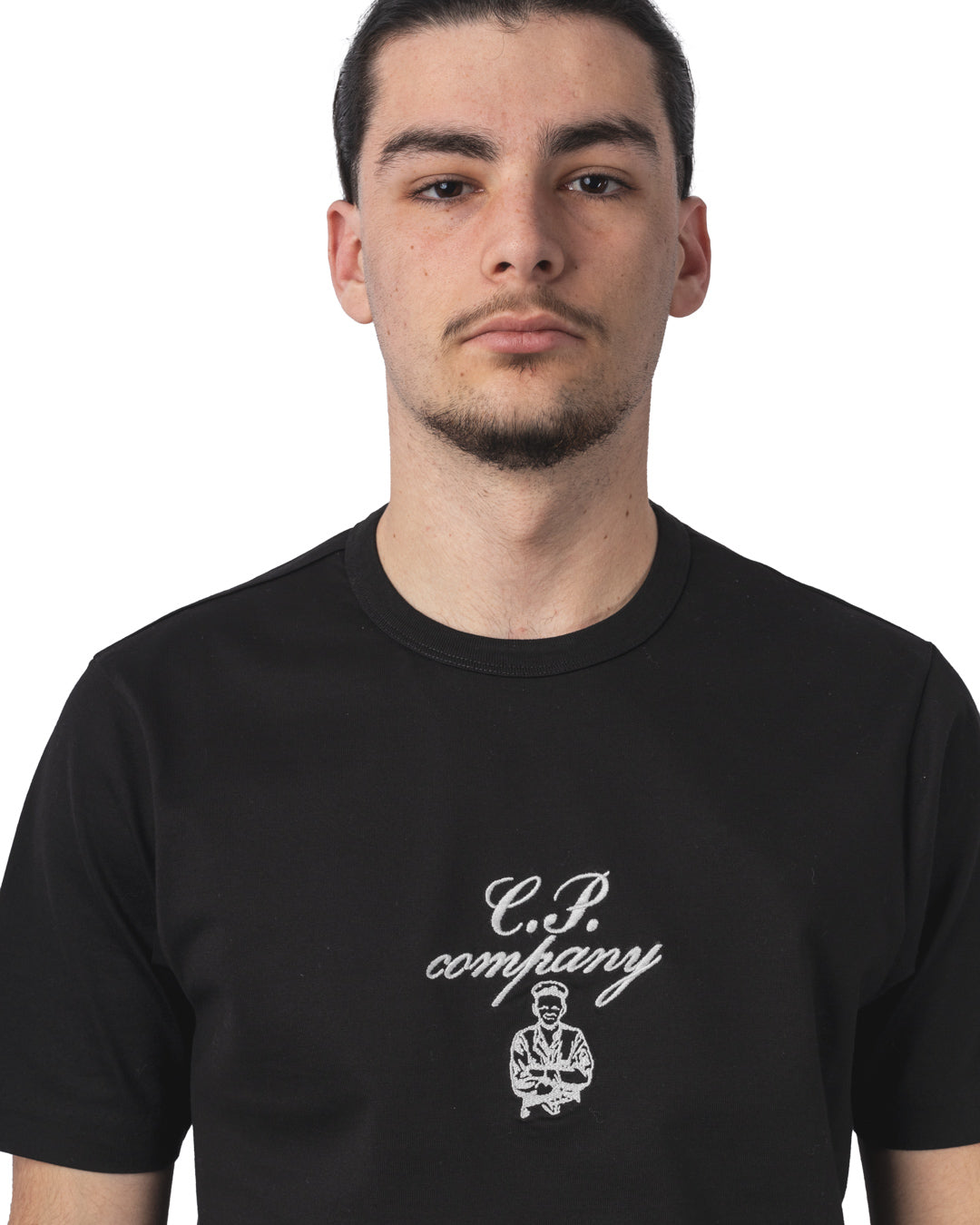 30/2 MERCERIZED JERSEY TWISTED EMBROIDERY T-SHIRT