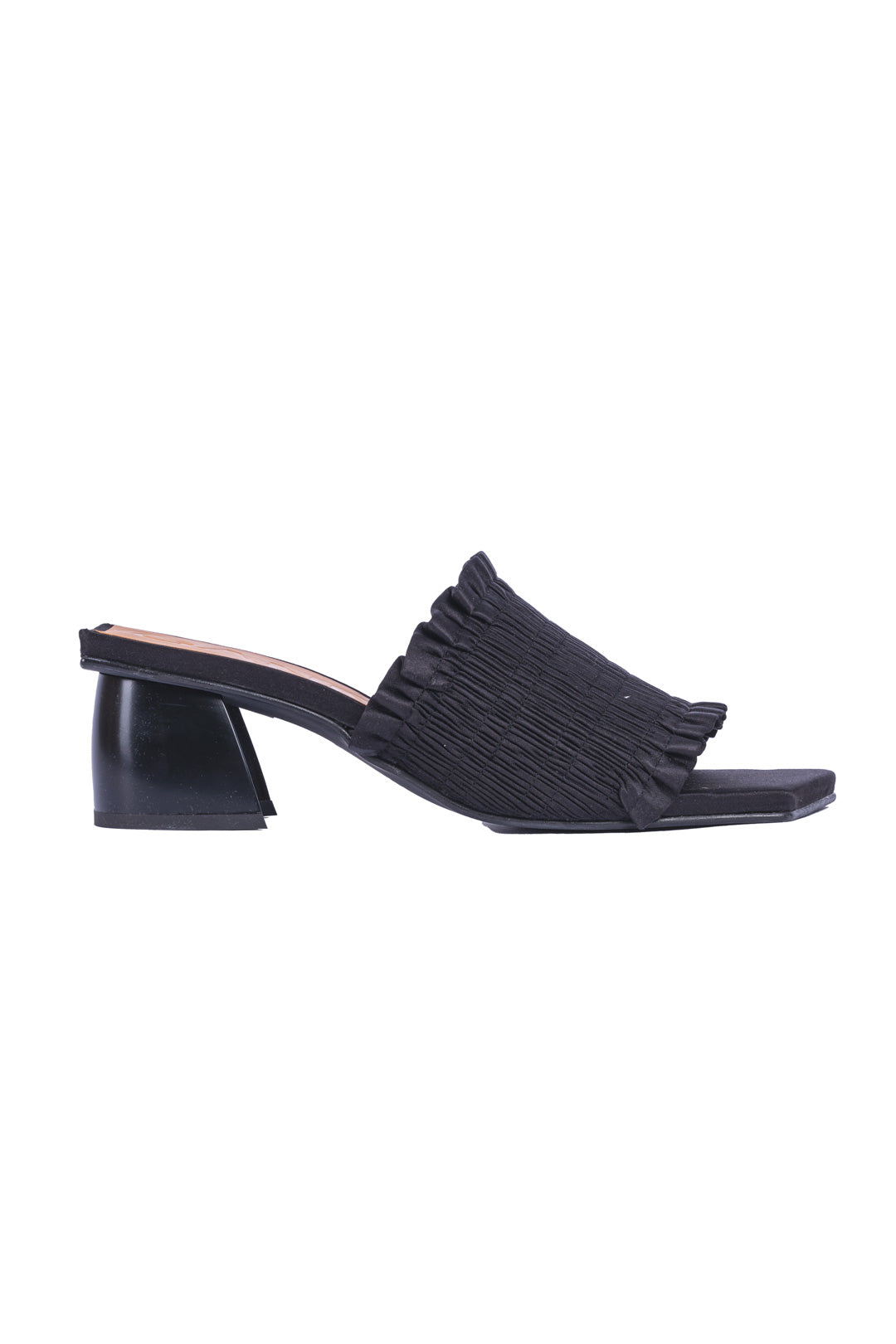 SMOCK KITTEN HEEL MULE