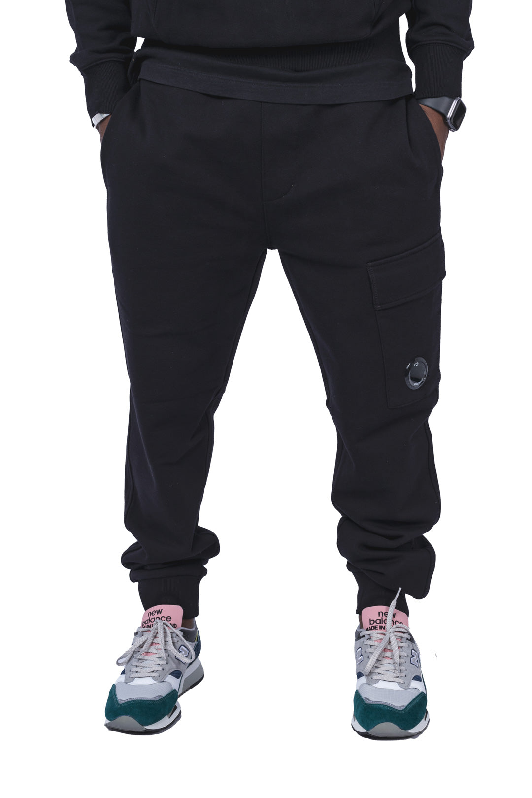 Diagonal Raised Fleece Cargo Sweatpants