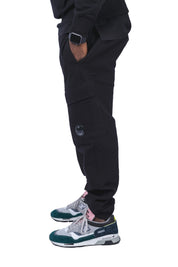 Diagonal Raised Fleece Cargo Sweatpants
