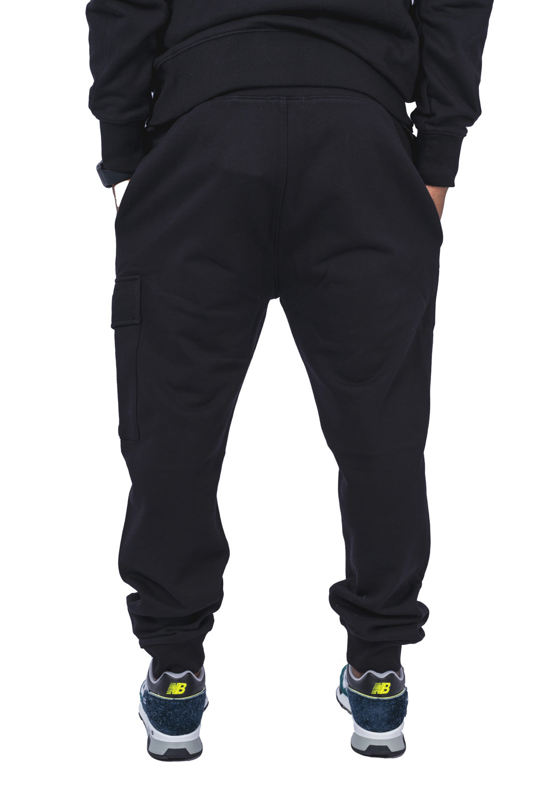 Diagonal Raised Fleece Cargo Sweatpants