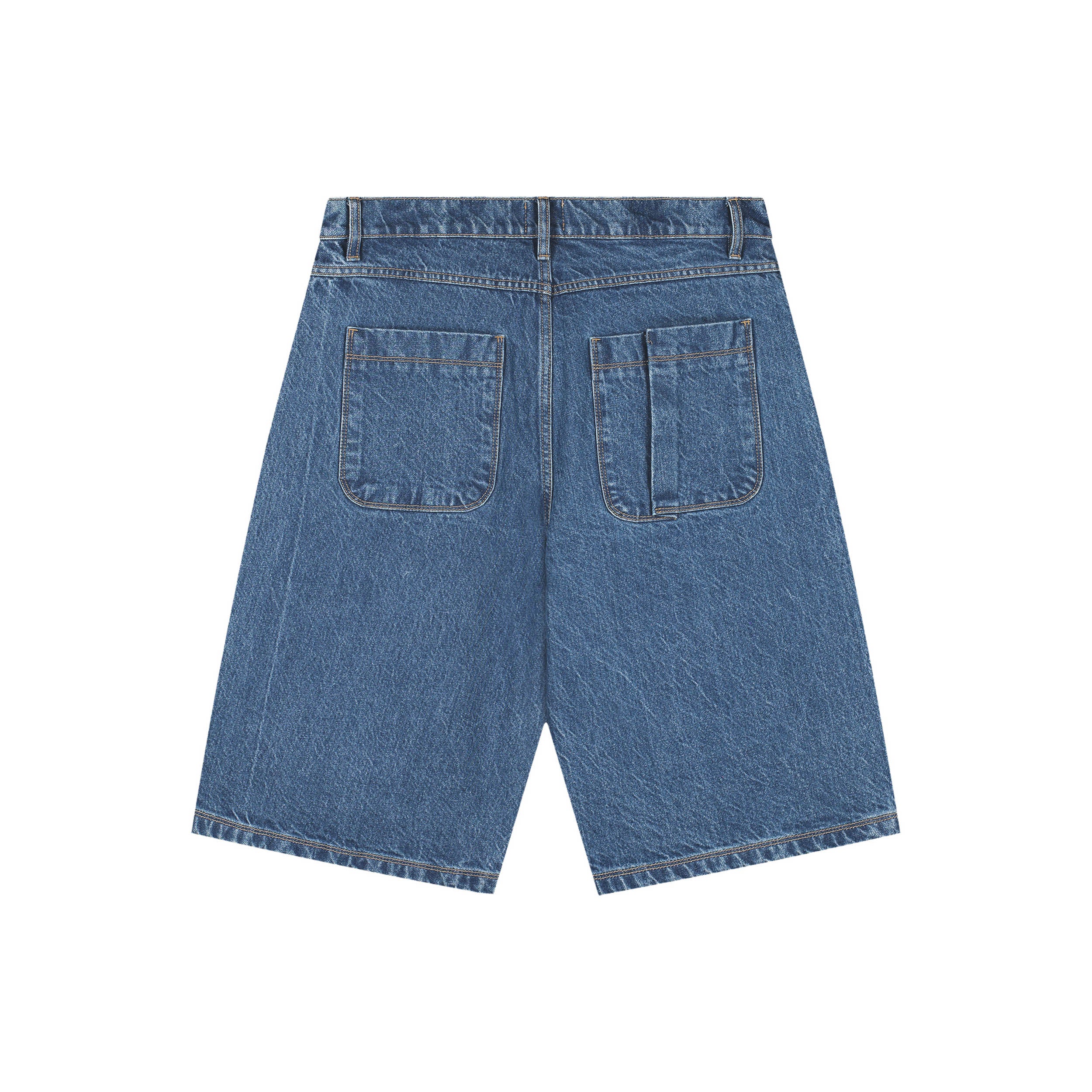 Round pocket Denim Shorts