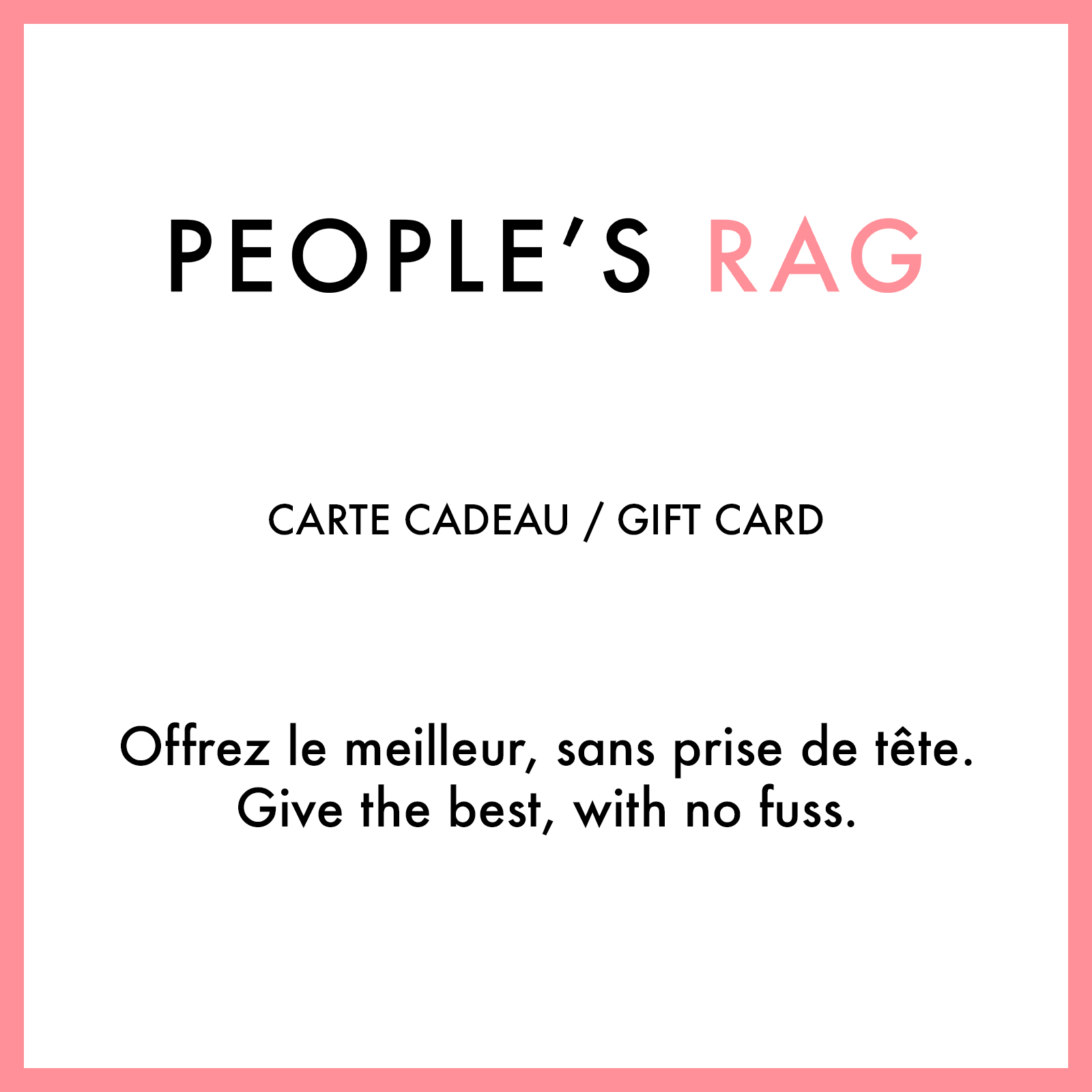 Carte Cadeaux