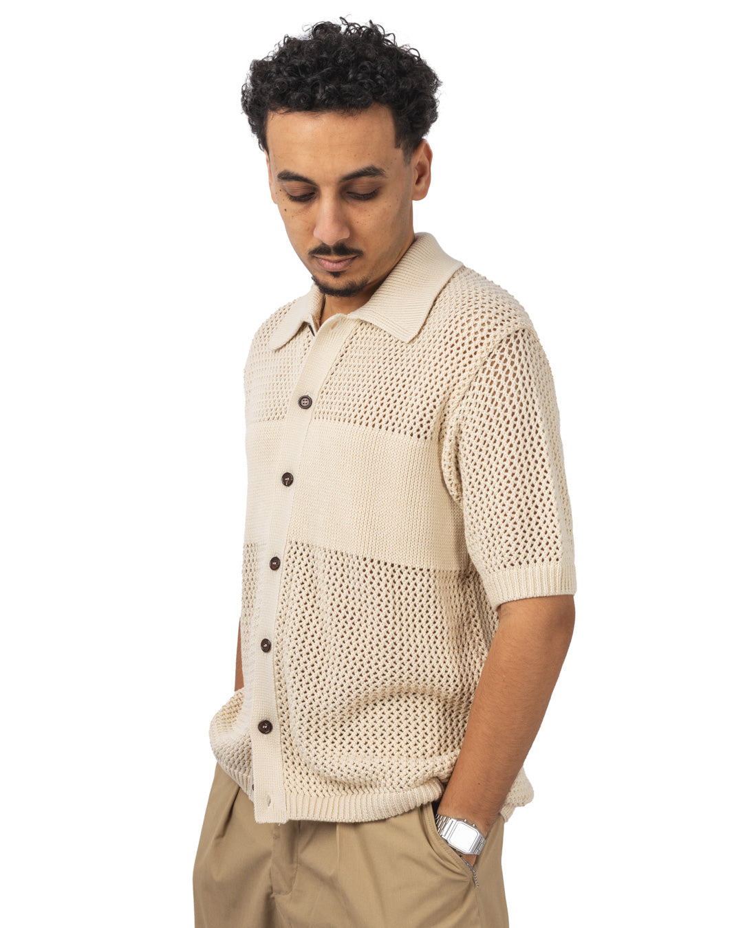 S/S KNIT SHIRT