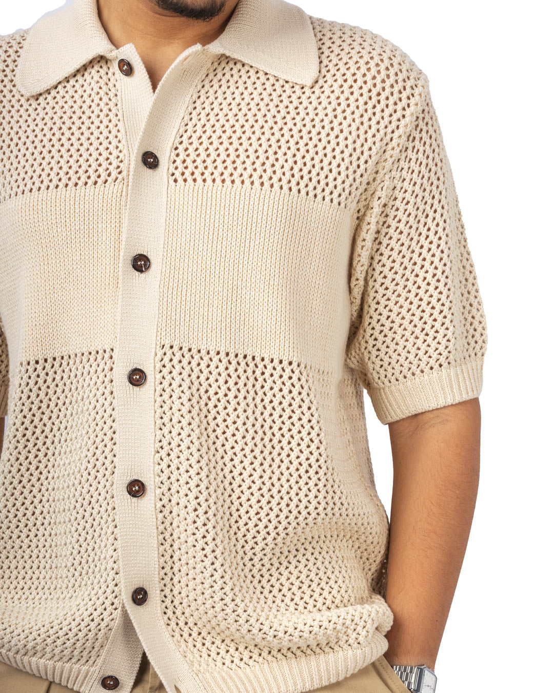 S/S KNIT SHIRT