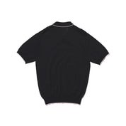 Knit Polo Raised Pattern Jacquard Line