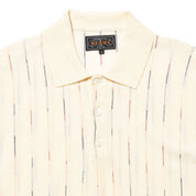 Knit Polo Kasuri Stripe
