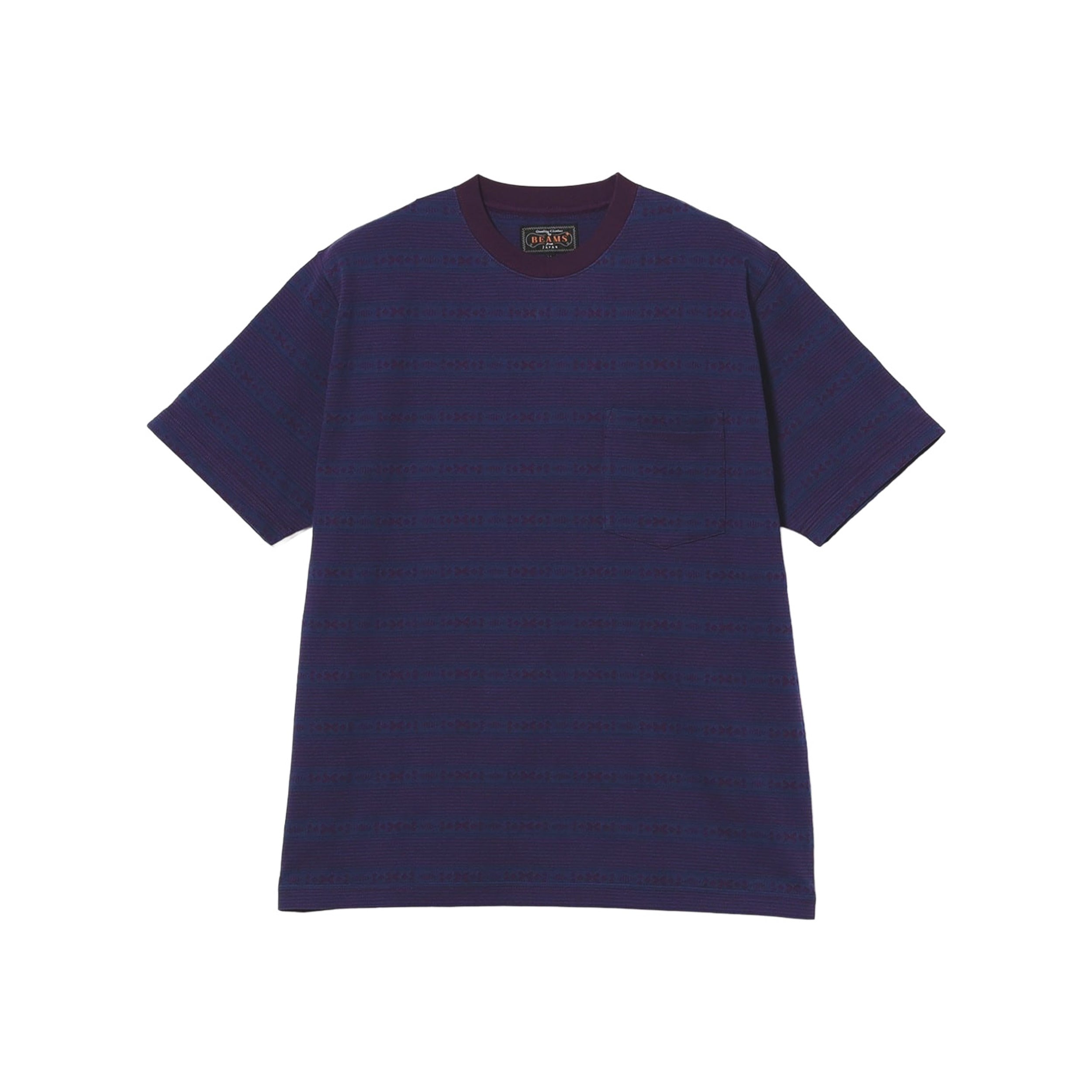 Jacquard Stripe Pocket Tee