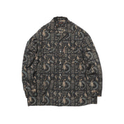 Open Collar Block Print