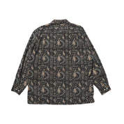 Open Collar Block Print