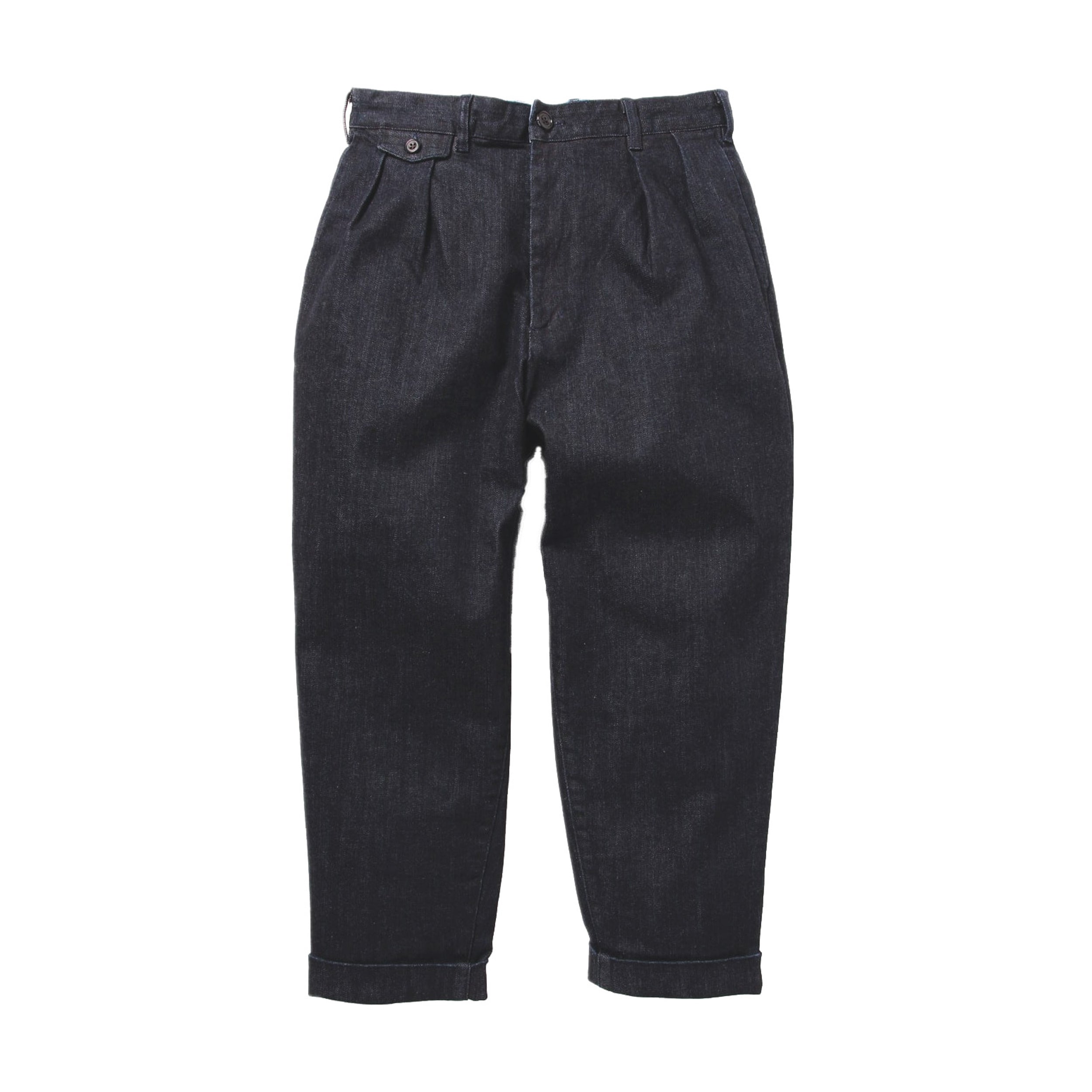 2 Pleats Tapered Denim