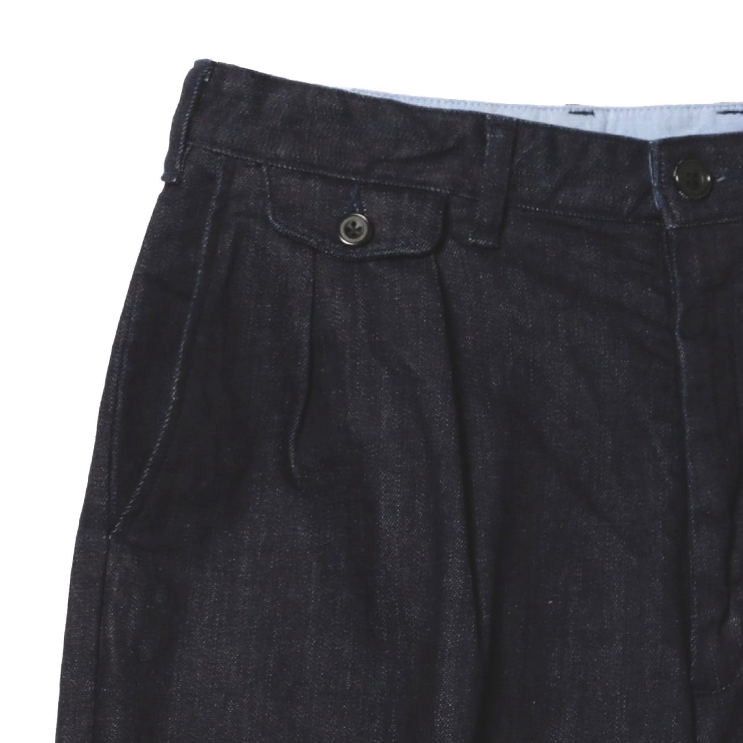 2 Pleats Tapered Denim
