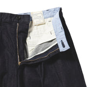 2 Pleats Tapered Denim