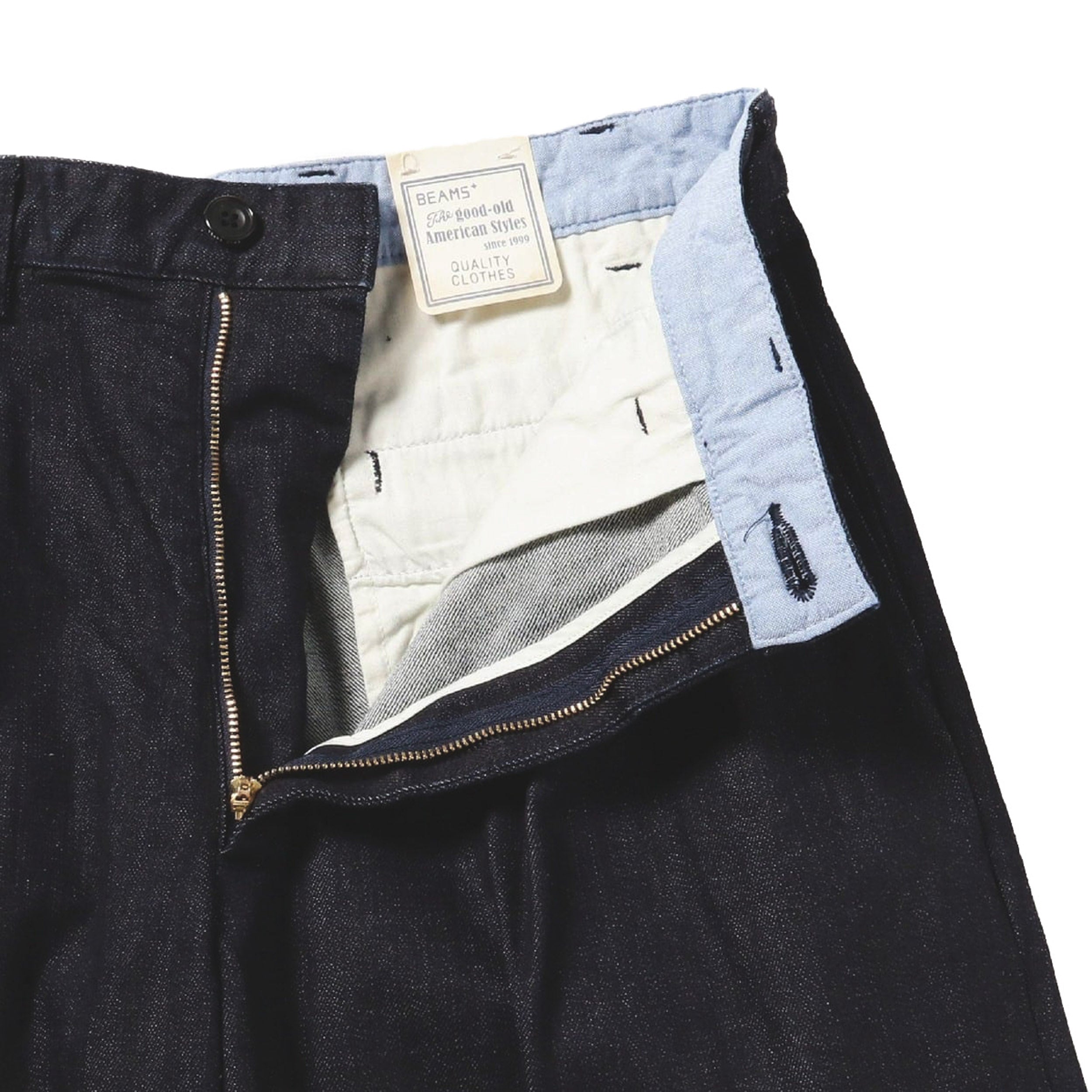 2 Pleats Tapered Denim