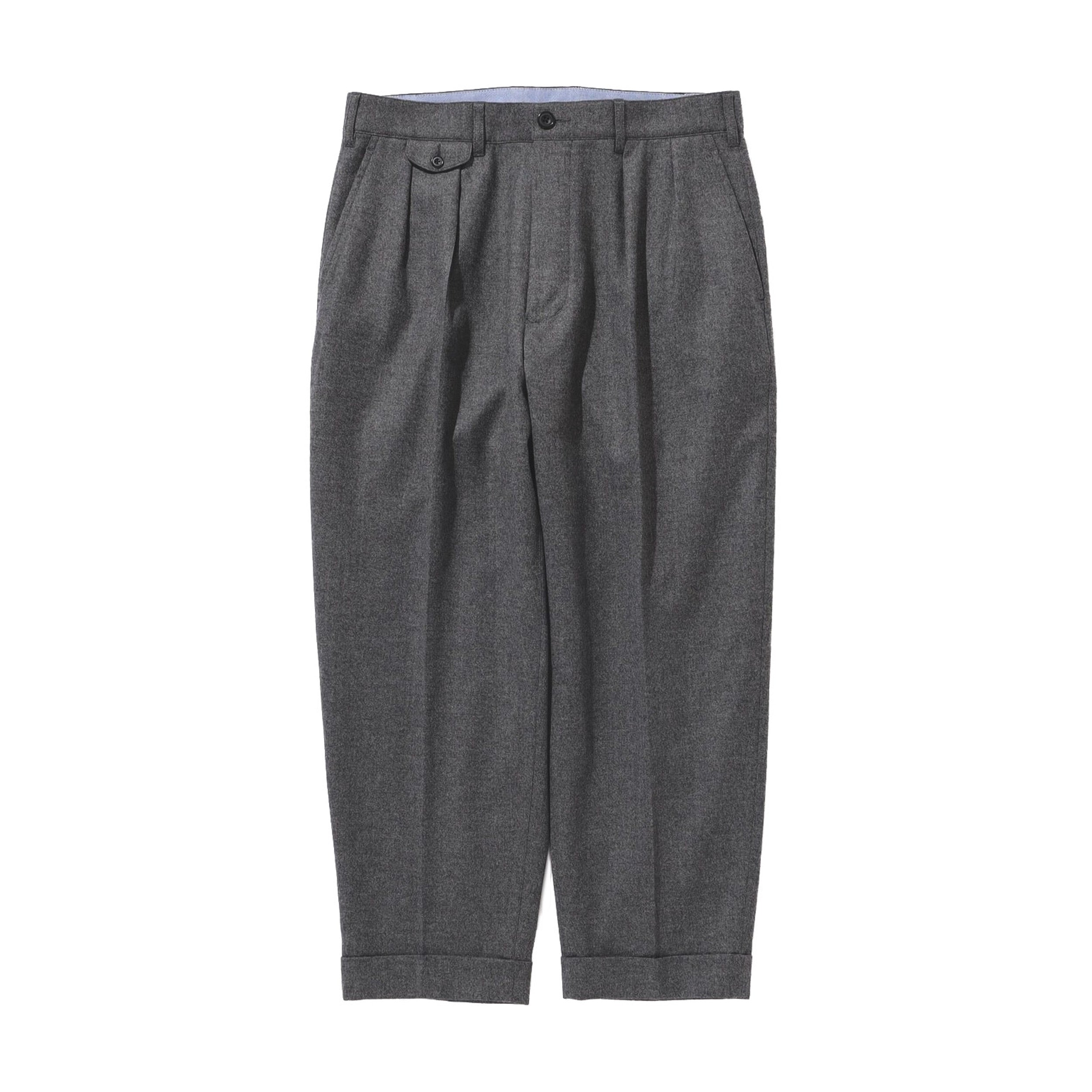 2 Pleats Tapered Flannel