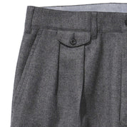 2 Pleats Tapered Flannel