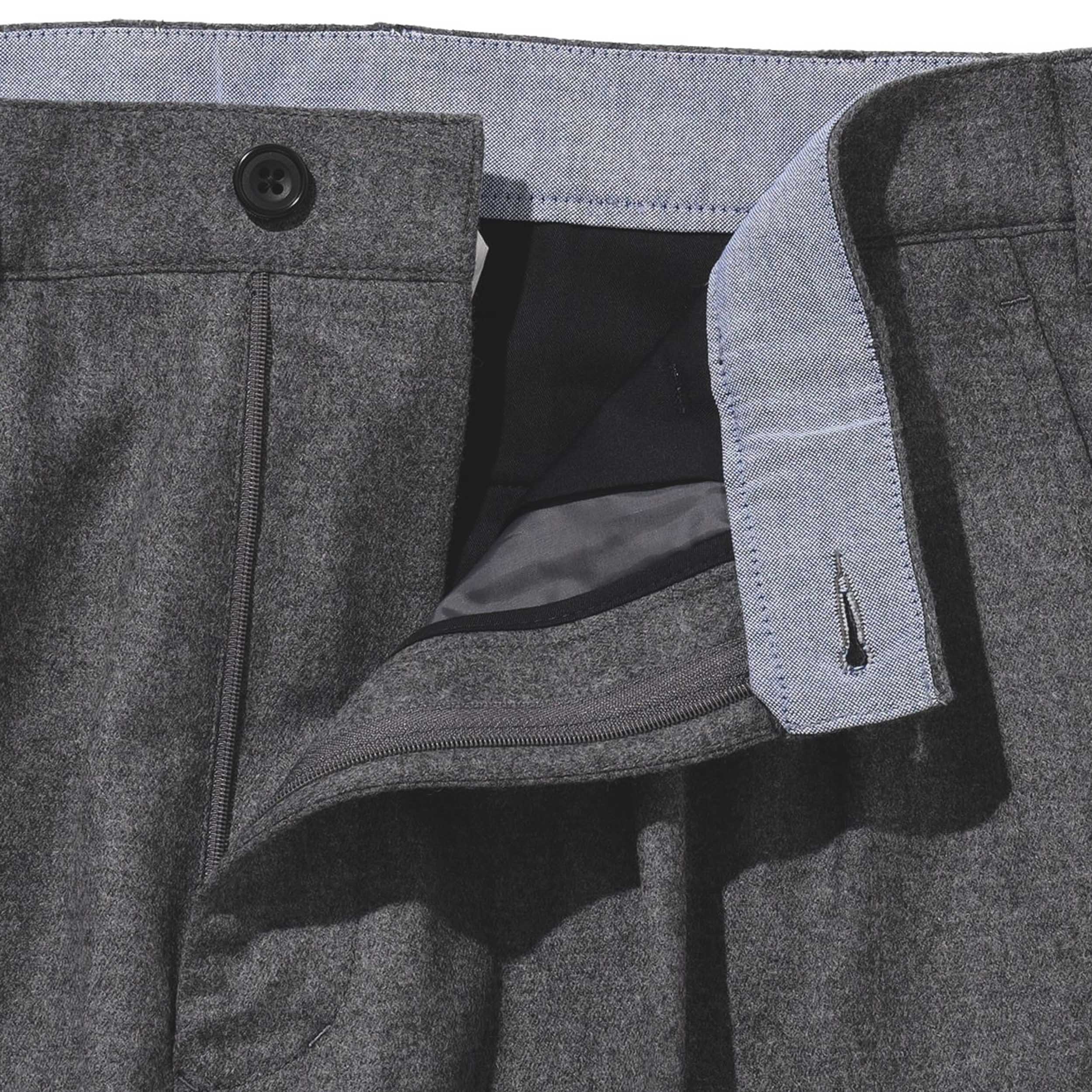 2 Pleats Tapered Flannel