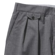 2 Pleats Tapered Wool Tropical