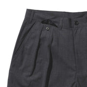 2 Pleats Shorts Wool Tropical