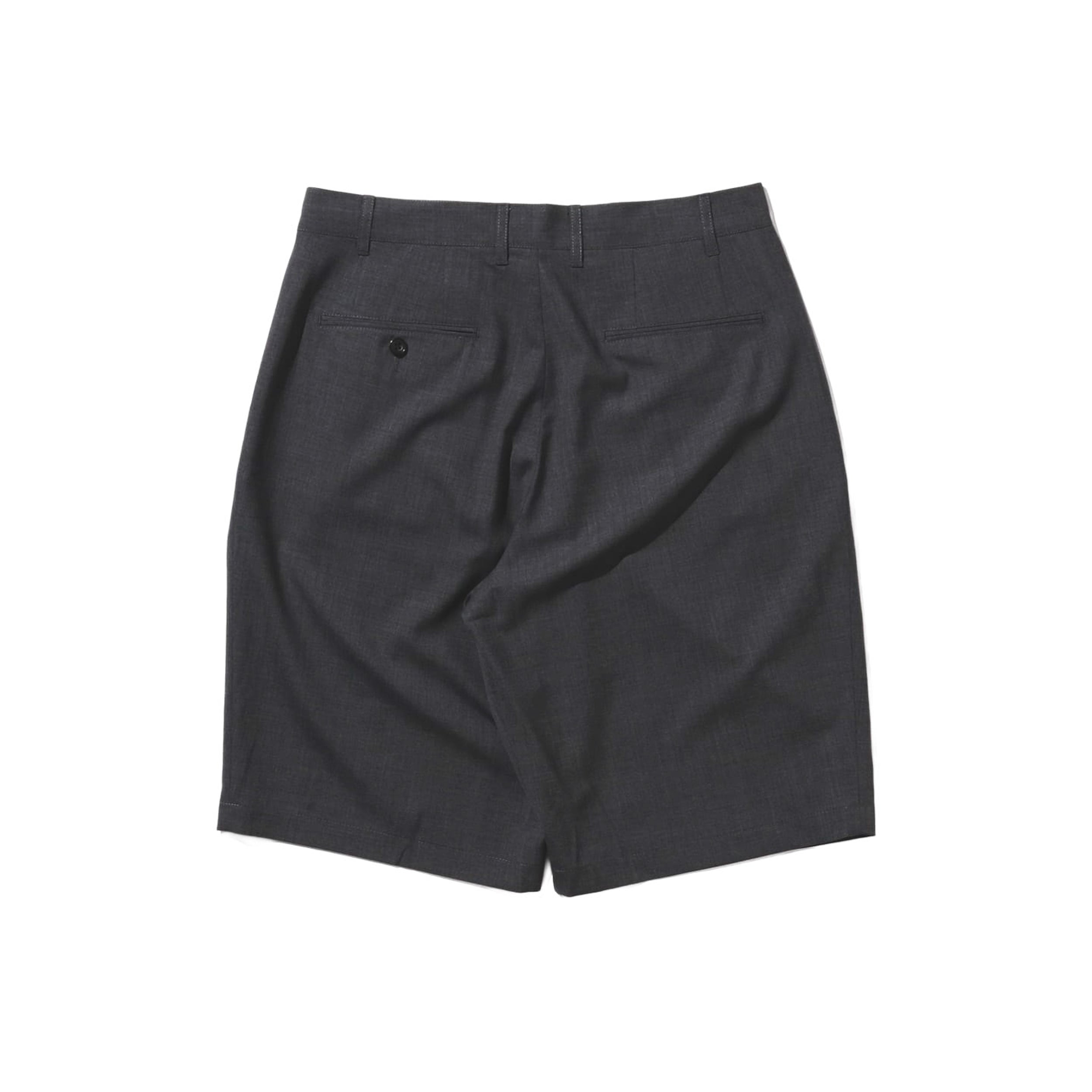 2 Pleats Shorts Wool Tropical