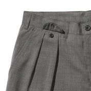 2 Pleats Shorts Wool Tropical