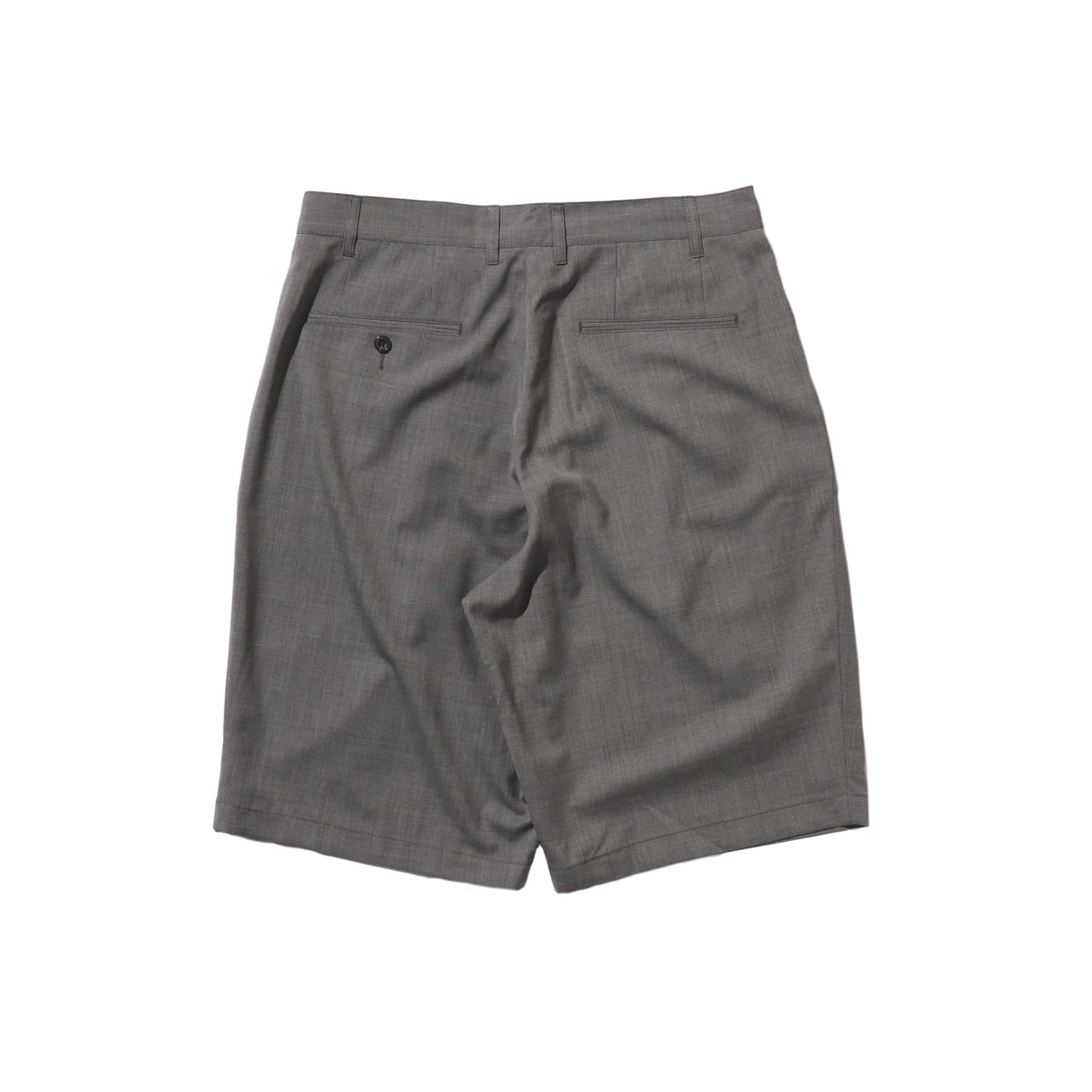2 Pleats Shorts Wool Tropical