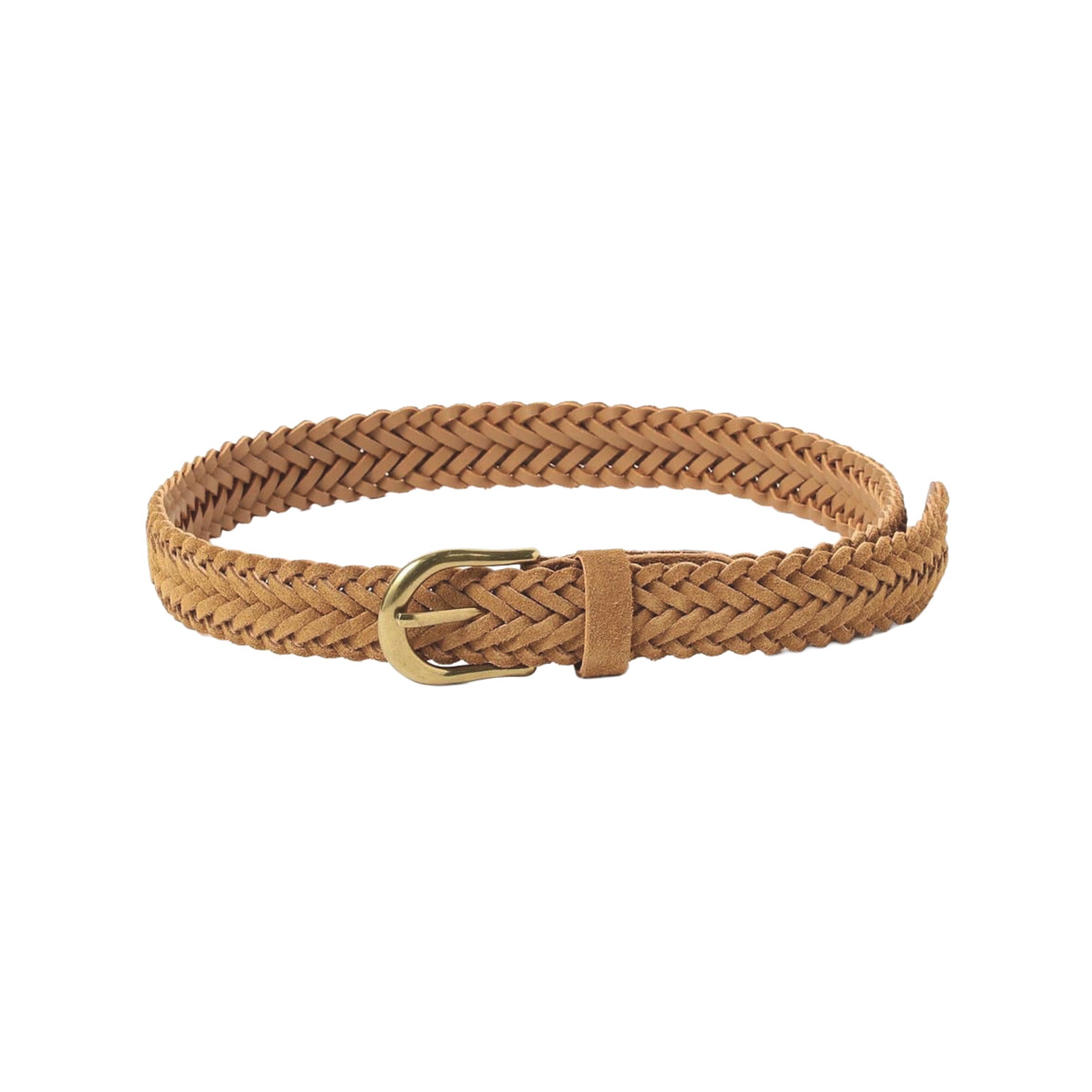 Suede Mesh Belt