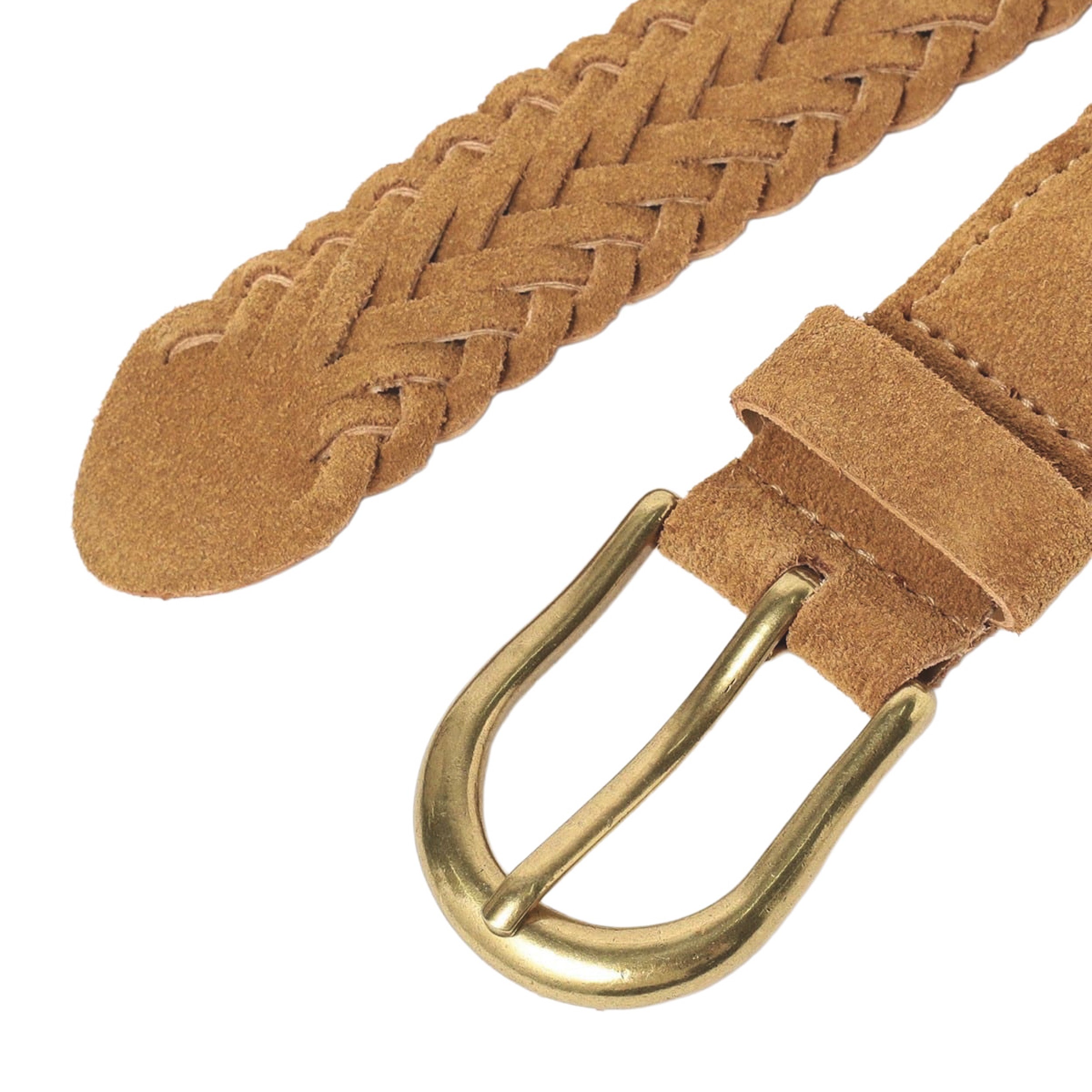 Suede Mesh Belt