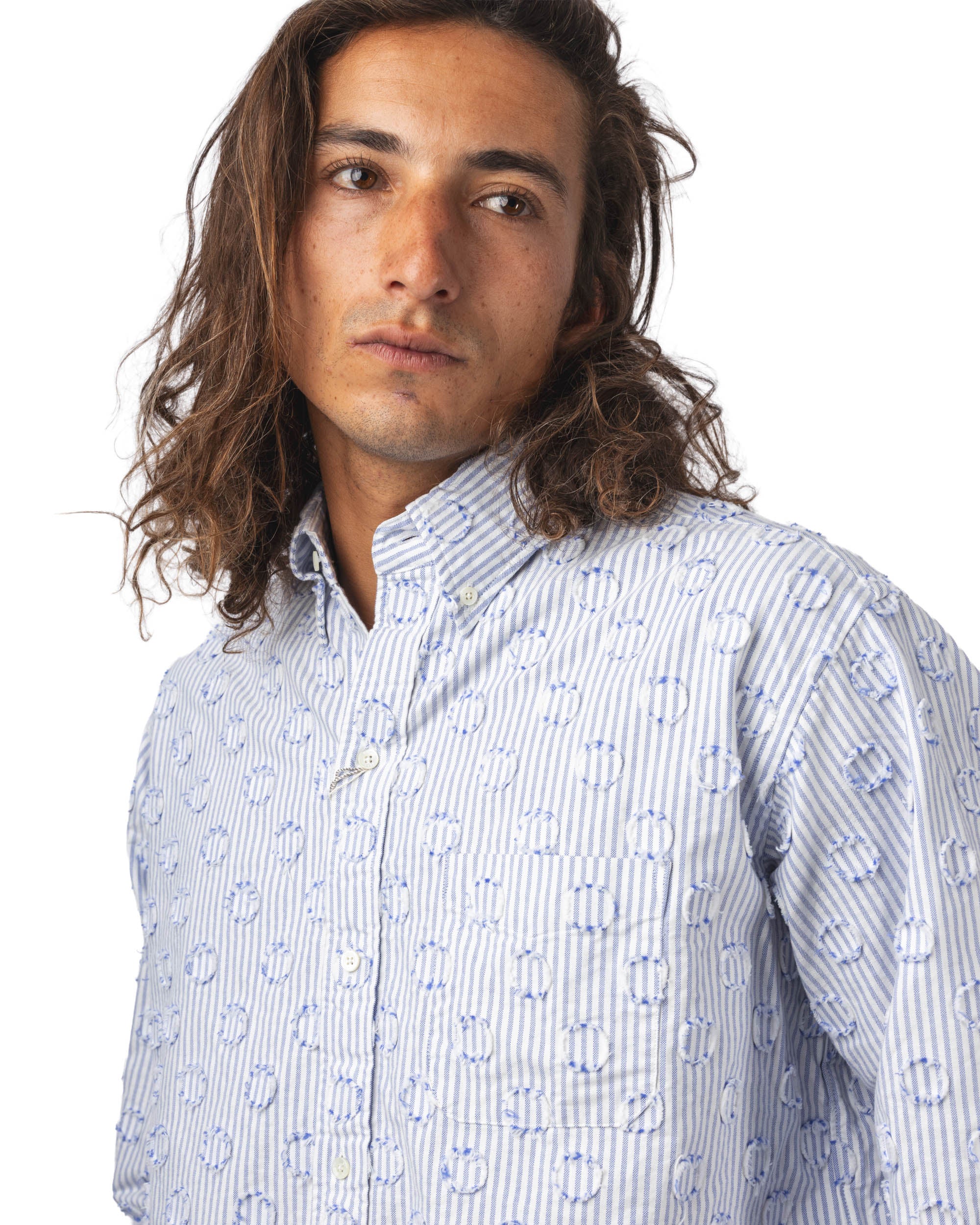 B.D. Classic-fit Burnout Dot Candy Stripe