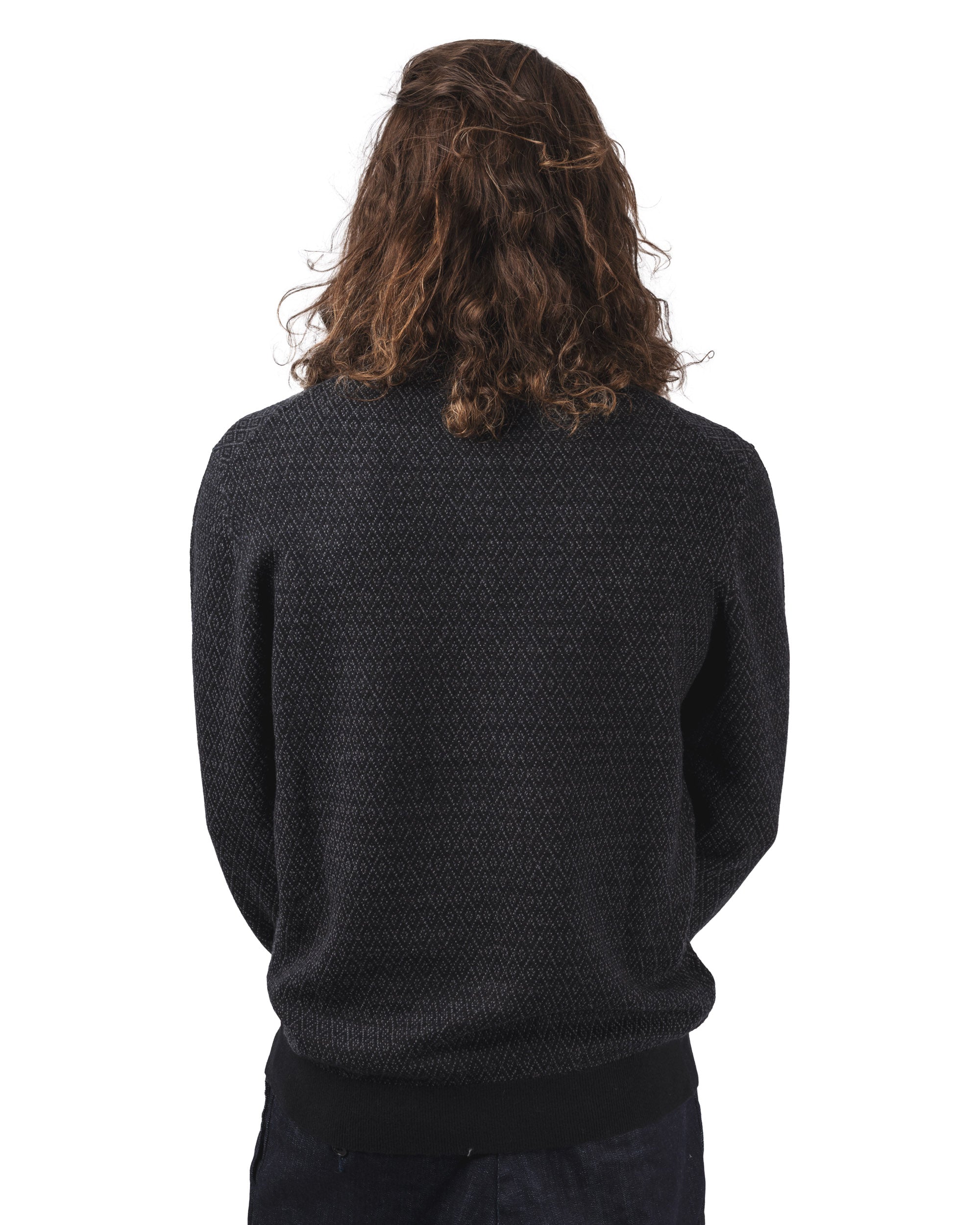 Knit Polo Diamond Pattern