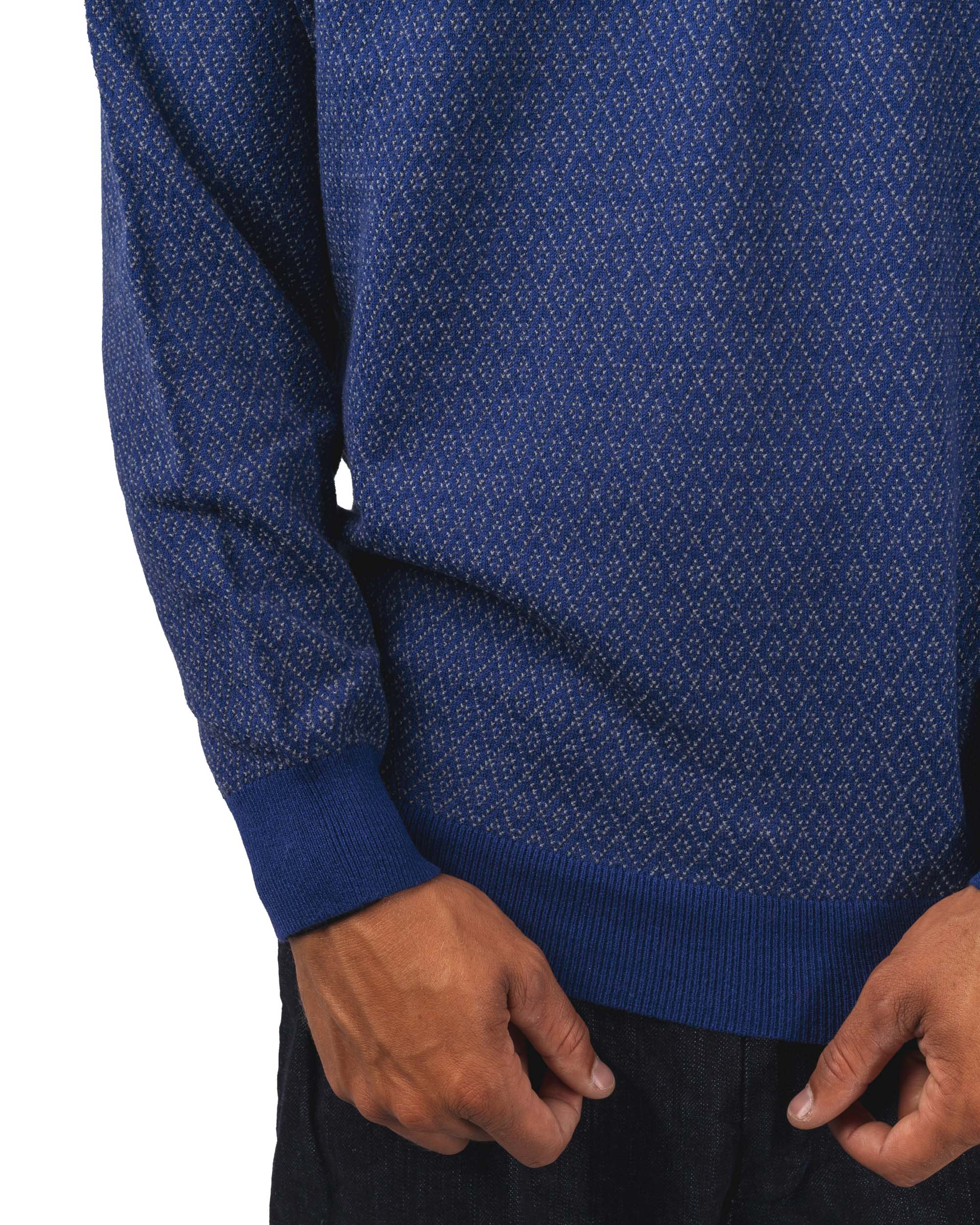 Knit Polo Diamond Pattern