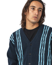 Born Stripe 14G Cardigan