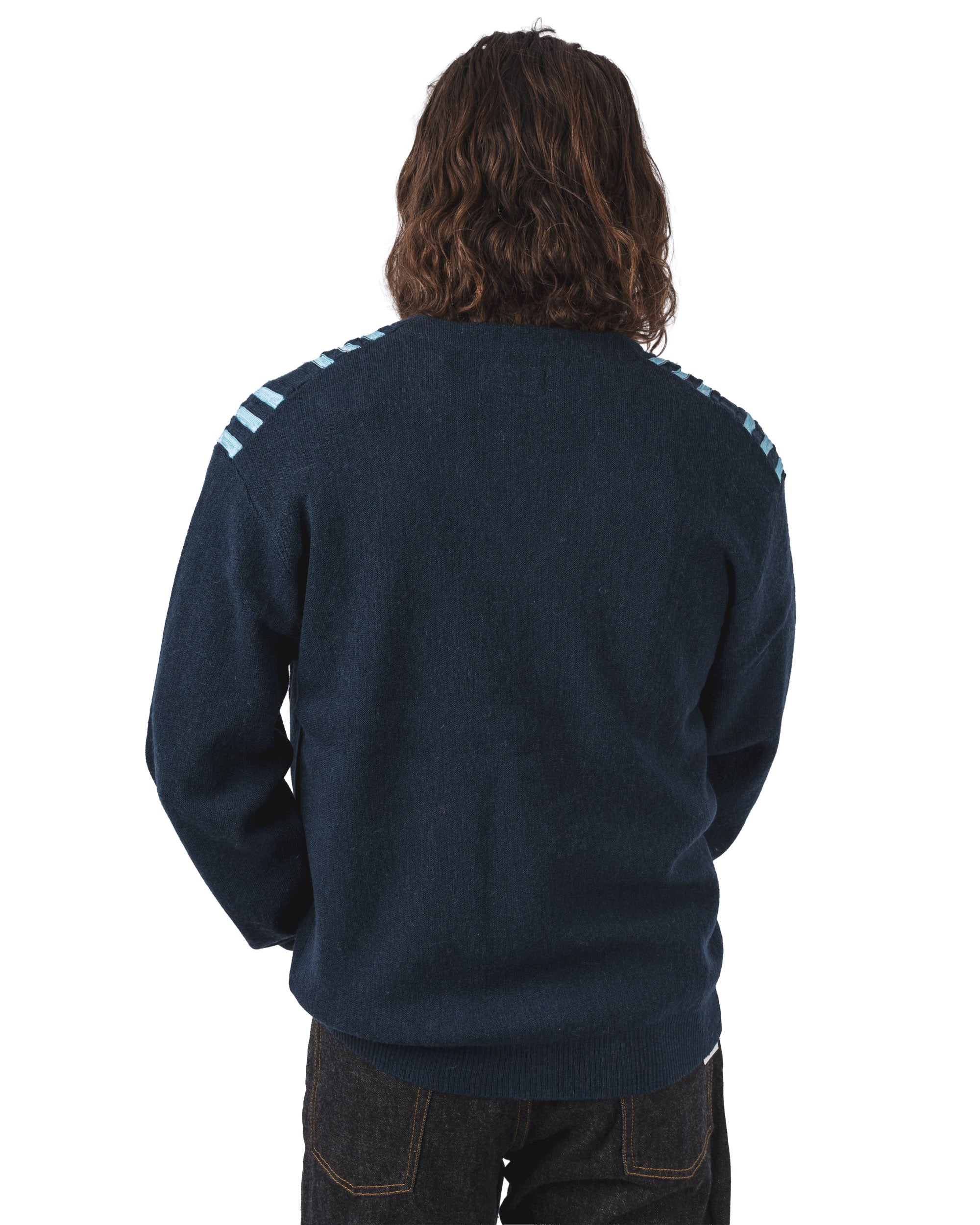 Born Stripe 14G Cardigan