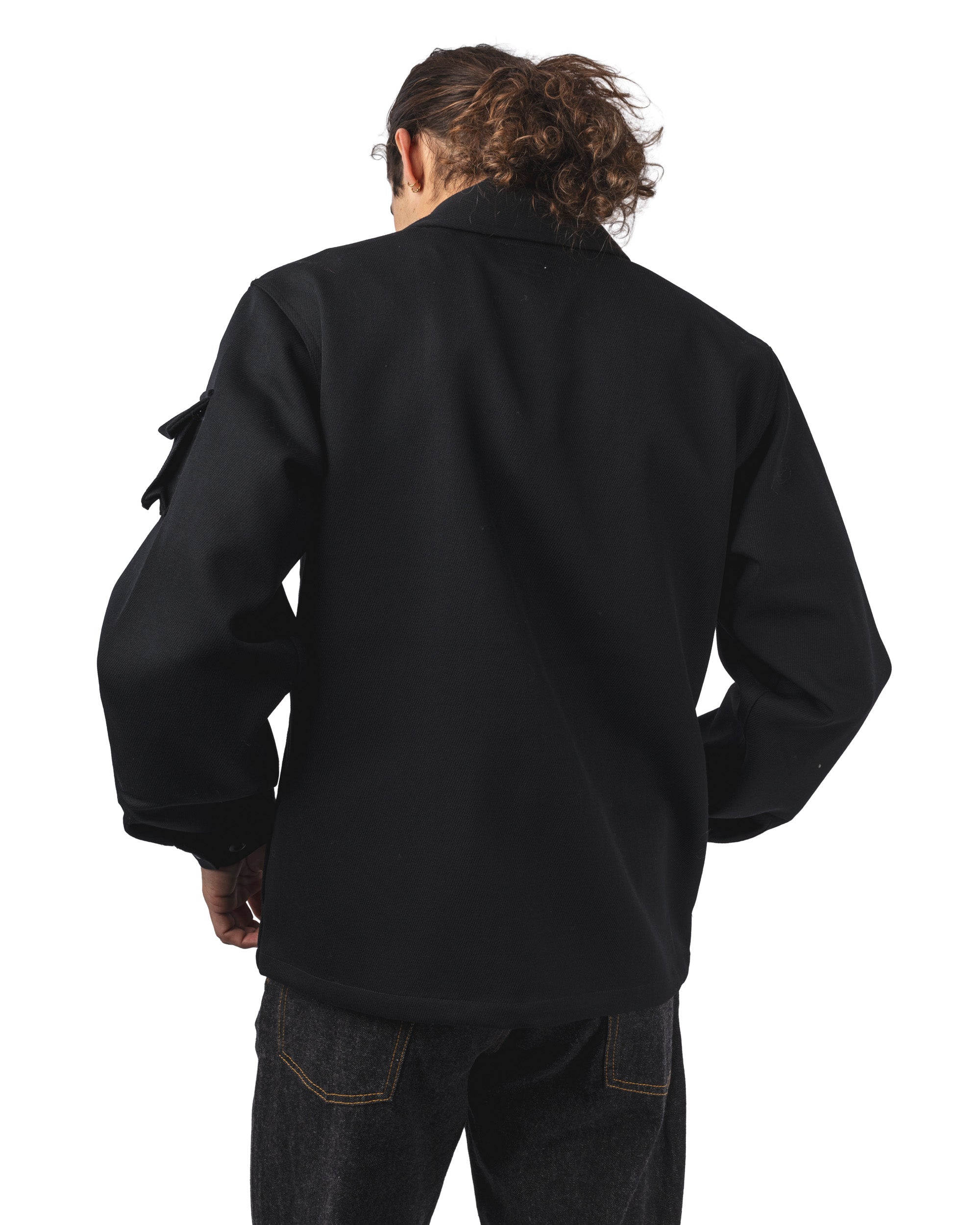 MIL Shirt Jacket Wool Elastic