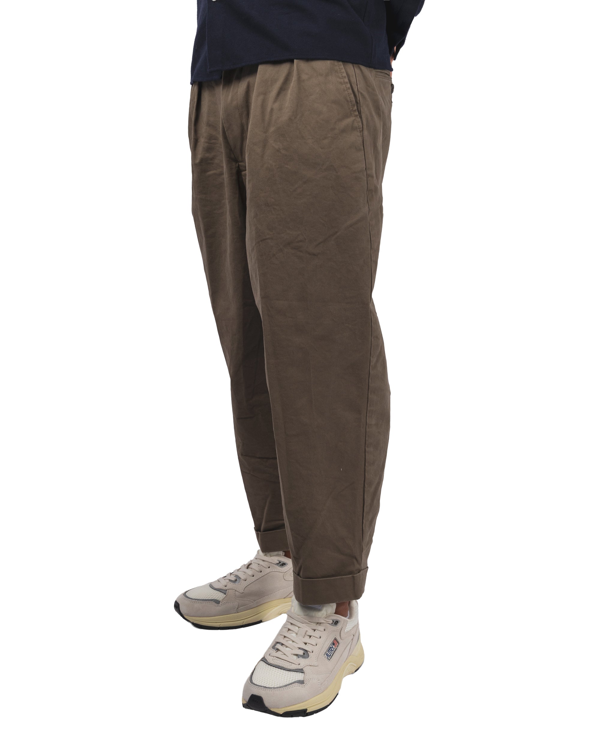 2 Pleats Tapered Twill