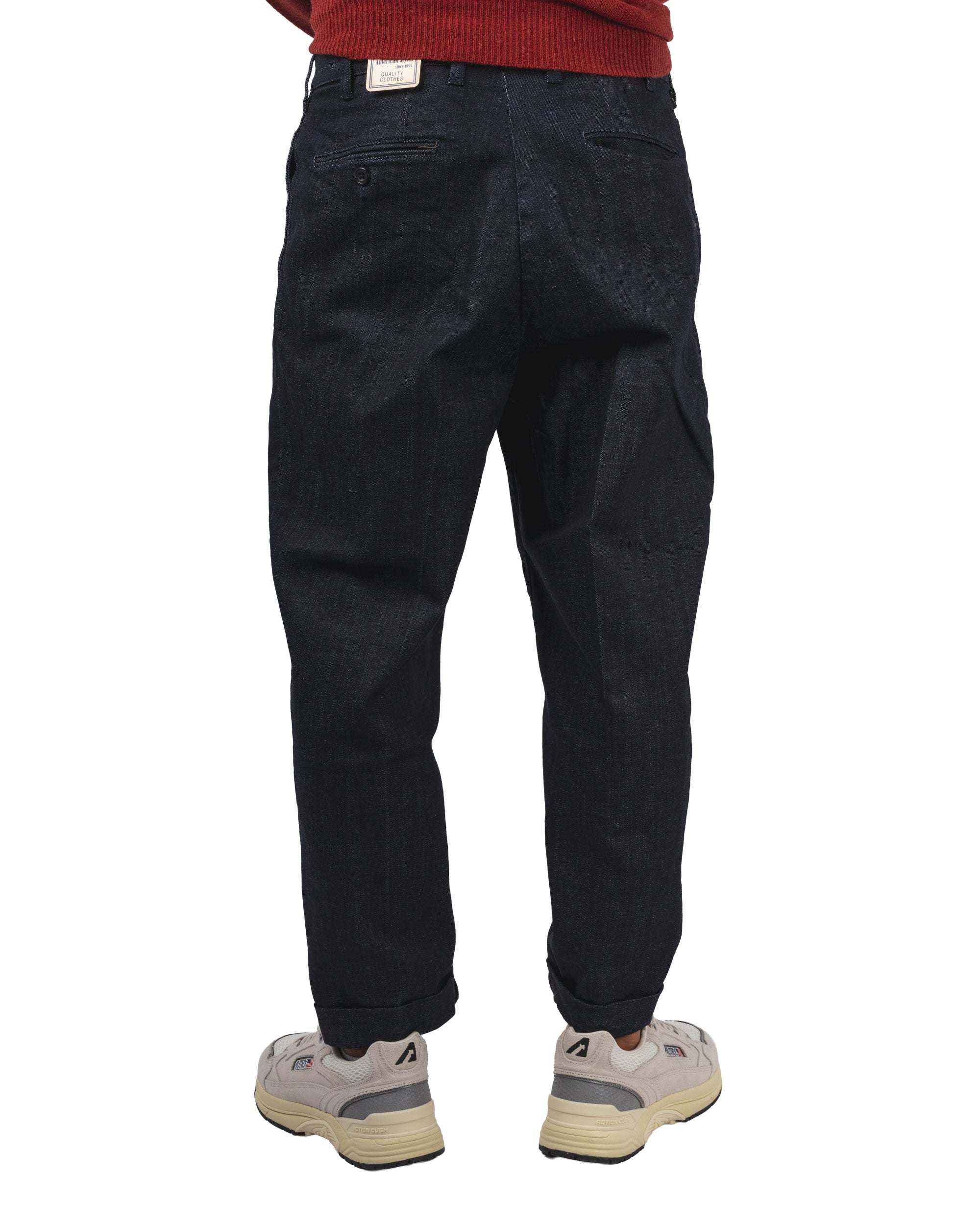 2 Pleats Tapered Denim