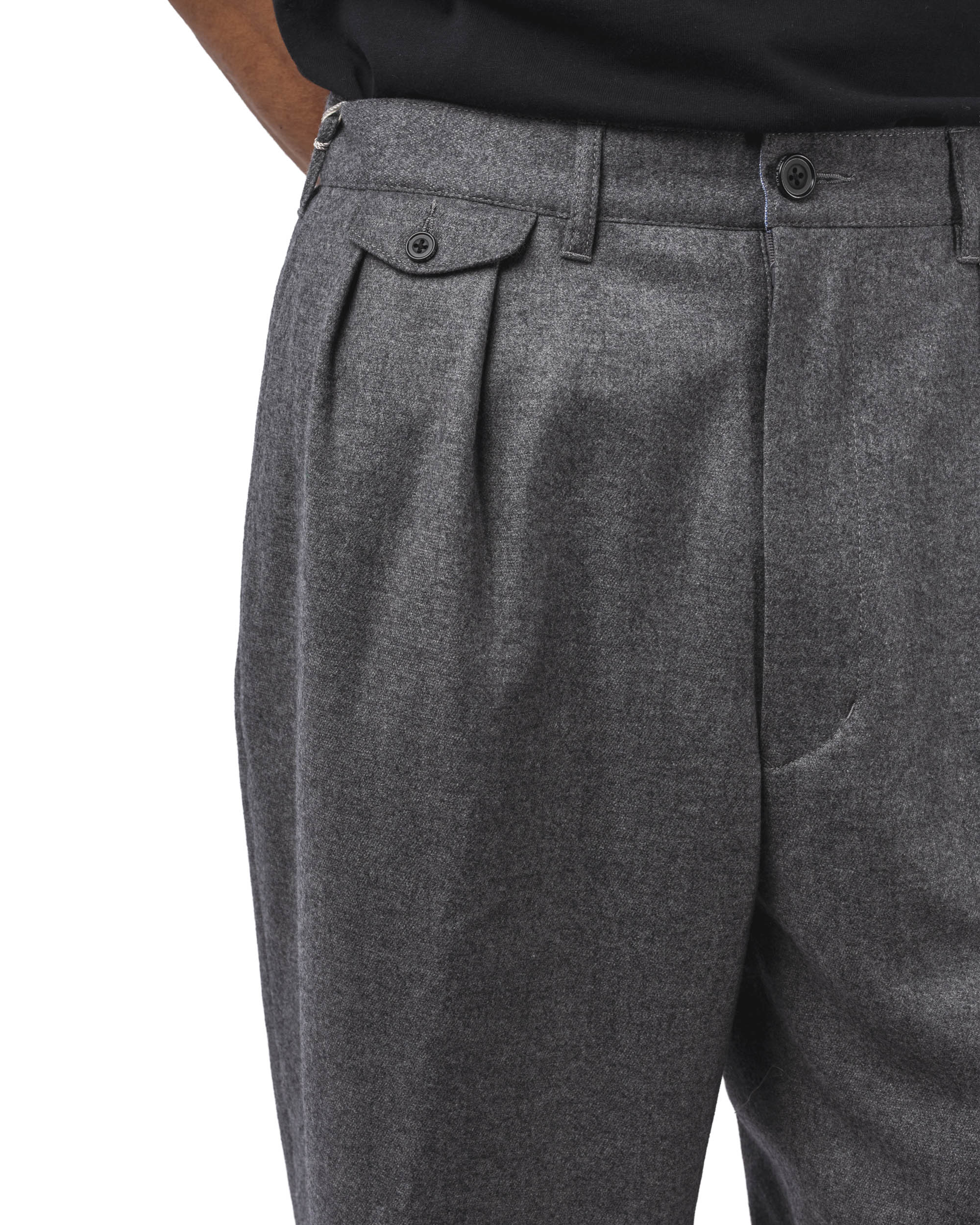 2 Pleats Tapered Flannel