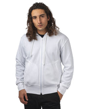 HOODED ZIP BLACK EMBLEM