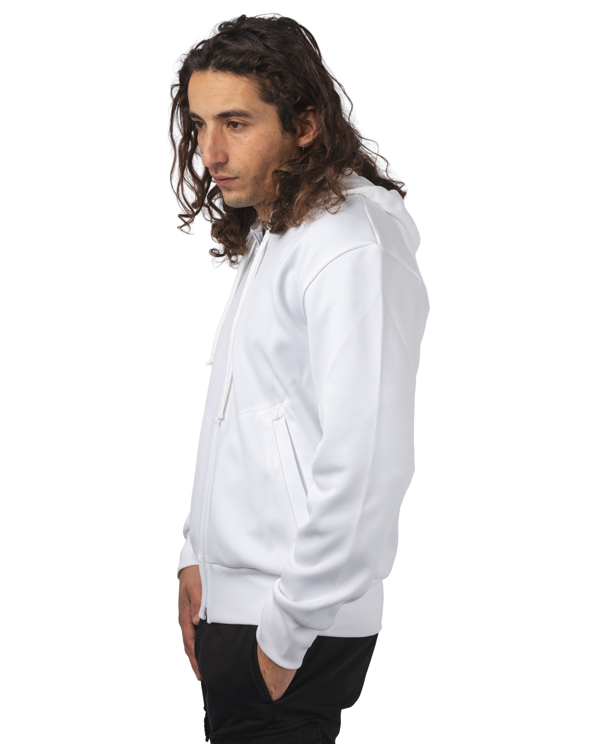 HOODED ZIP BLACK EMBLEM