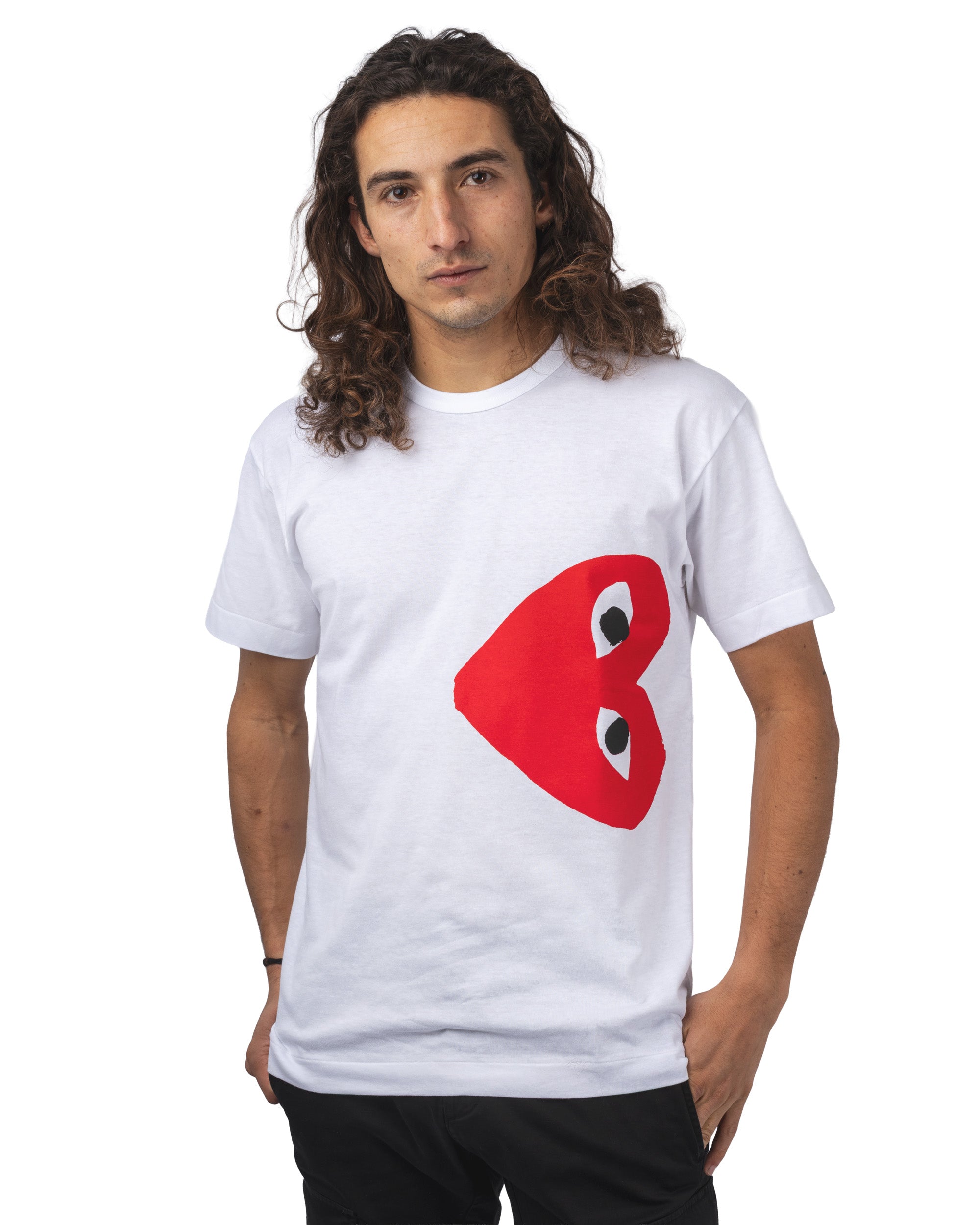 T-SHIRT LOGO PRINT RED HEART