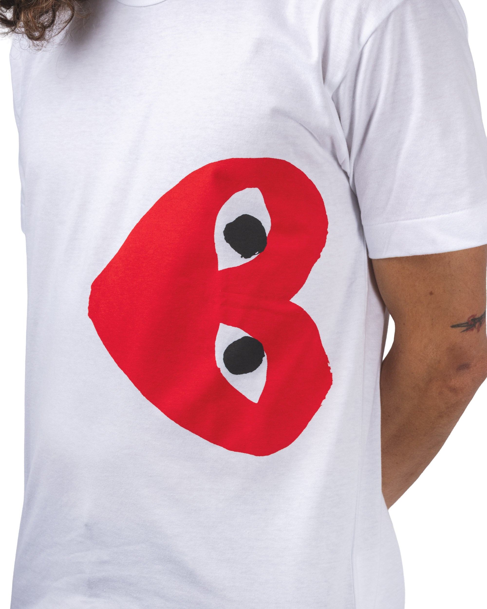 T-SHIRT LOGO PRINT RED HEART