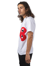 T-SHIRT LOGO PRINT RED HEART