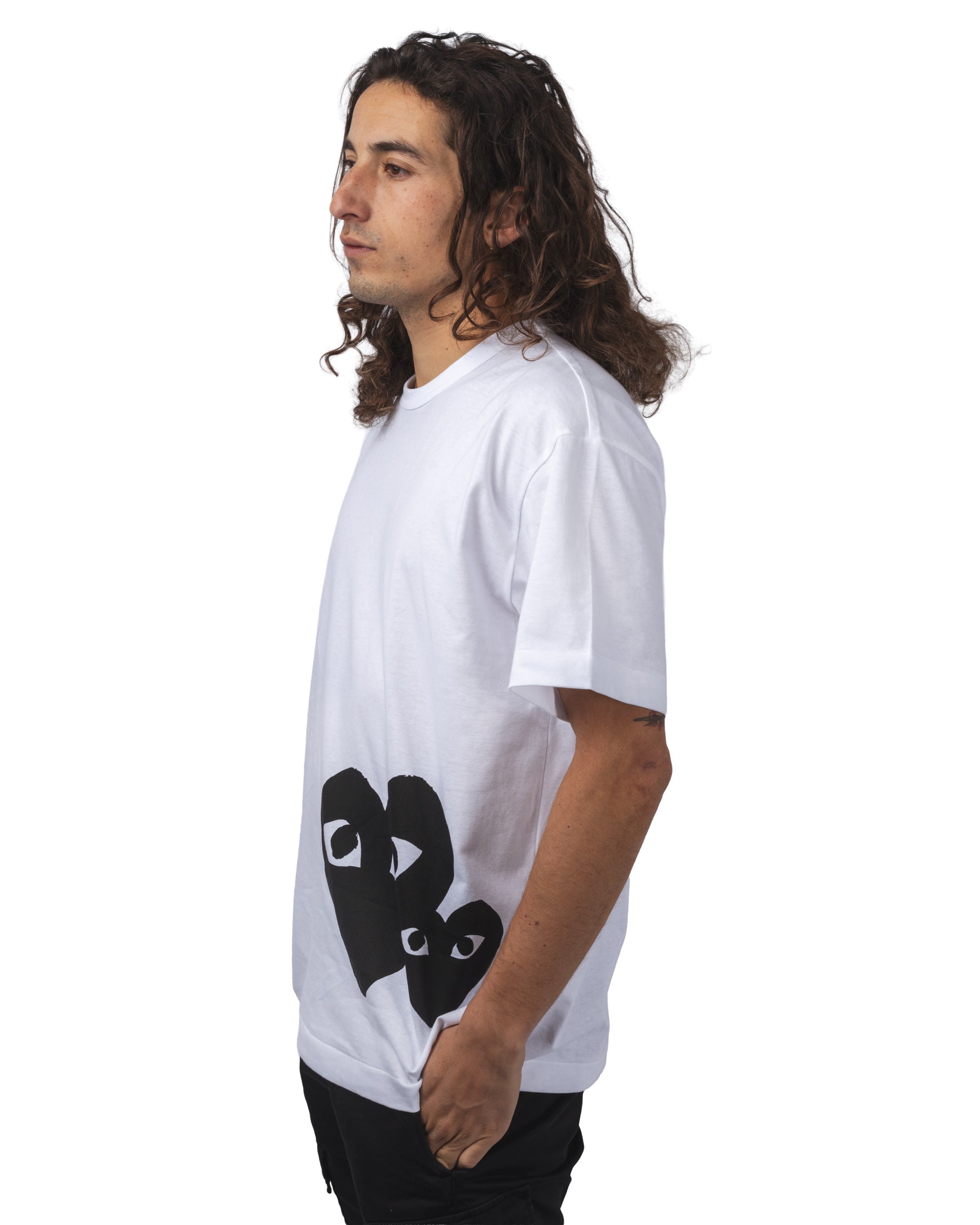 OVERSIZED LOGO T-SHIRT BLACK HEART